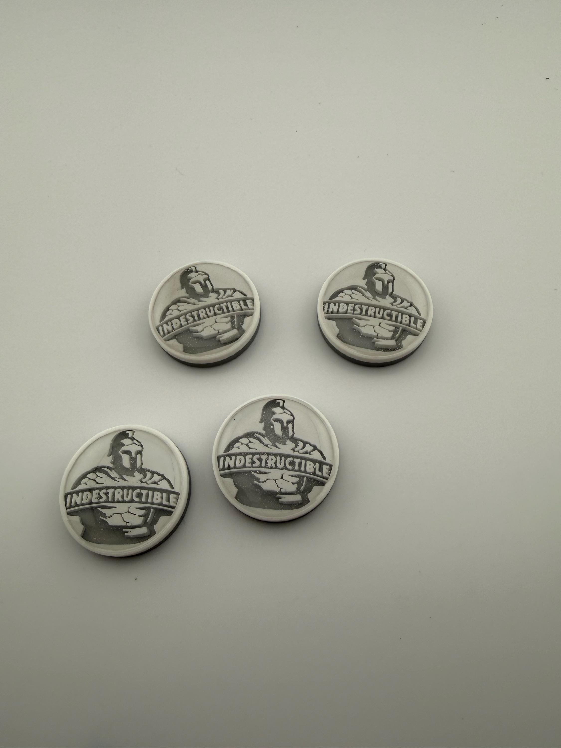 3D Printed Indestructible Knight Token - MTG Commander Accessory (Set of 6)