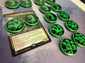 Magic the Gathering Hydra Counter Tokens | MTG Commander Counters | Green & Black | Custom MTG Accessories