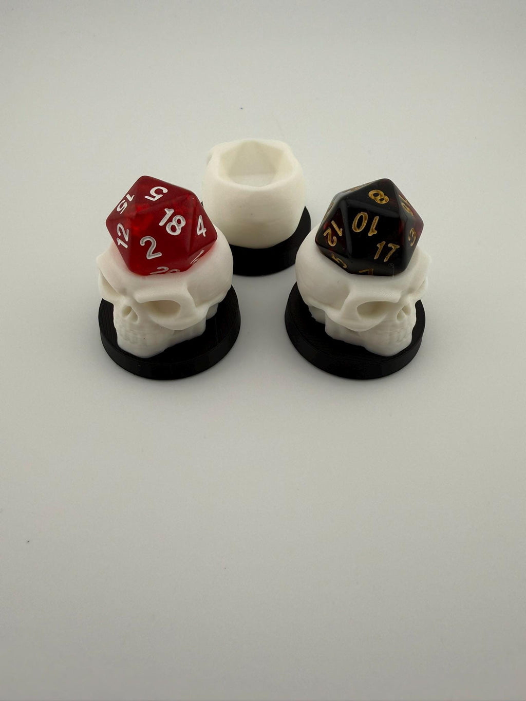 3D Printed Skull Dice Holder | Skull Token | MTG Commander EDH Accessory