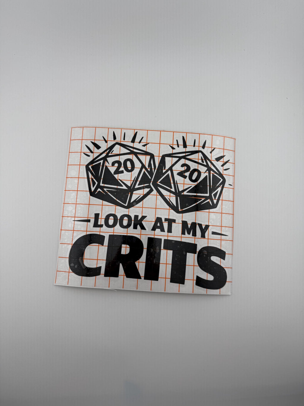Look at my Crits D20 Decal | Tabletop RPG Vinyl Sticker