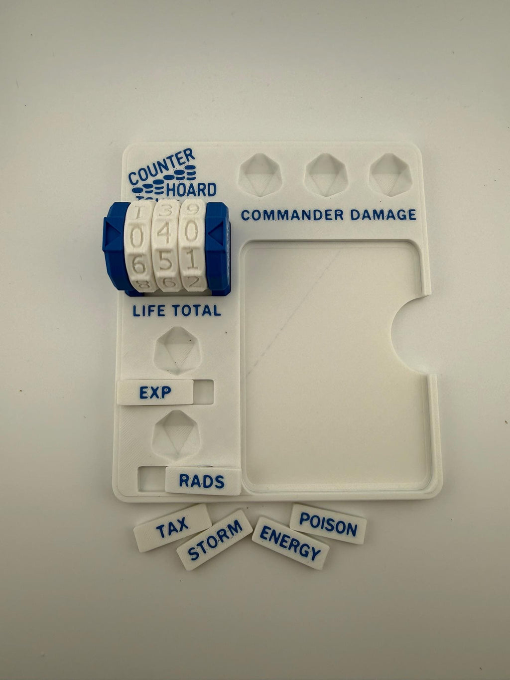Modular MTG Commander Plate – Life Counter & Game State Tray