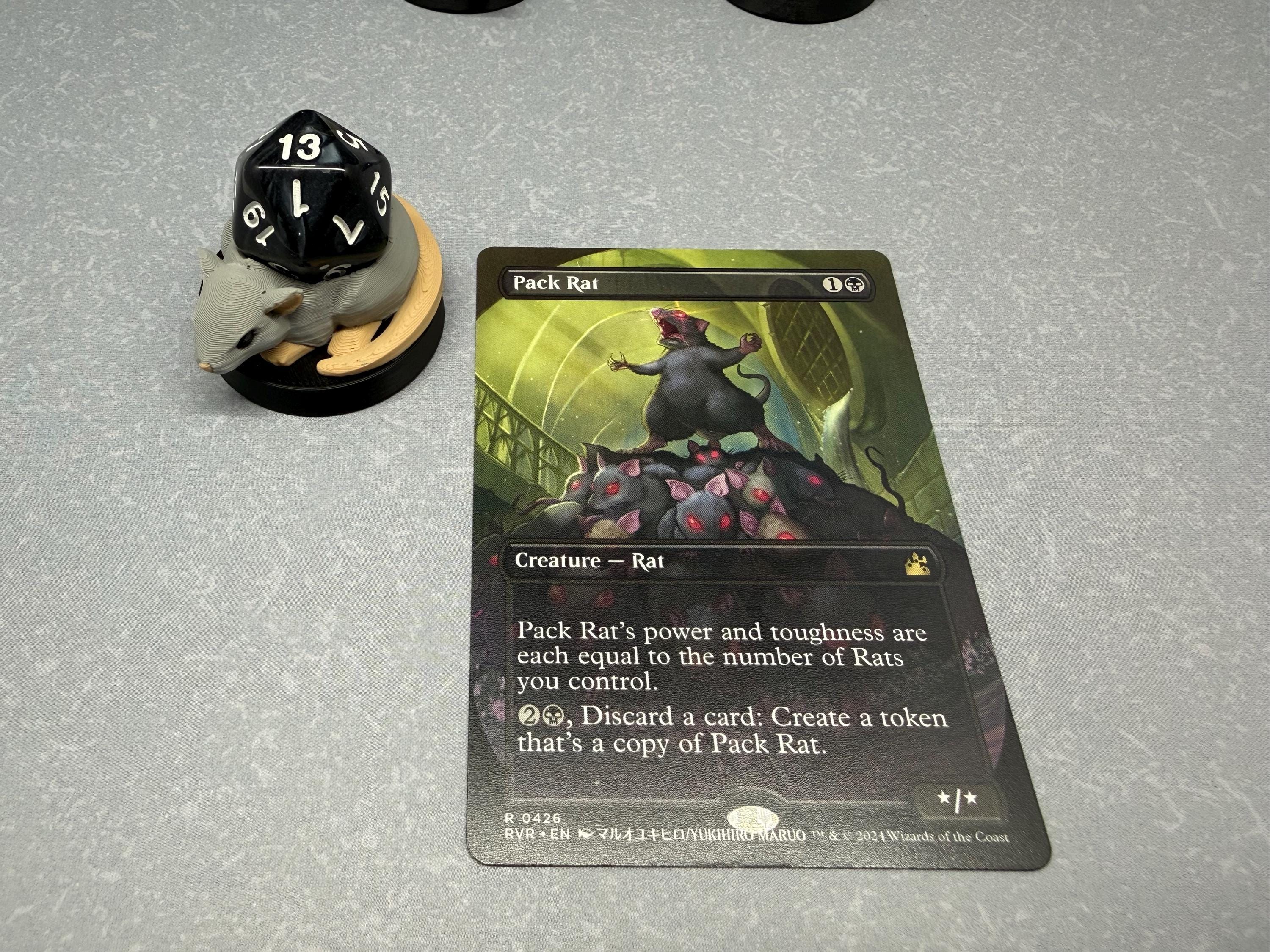 3D Printed Rat Dice Holder | MTG Commander EDH Accessory