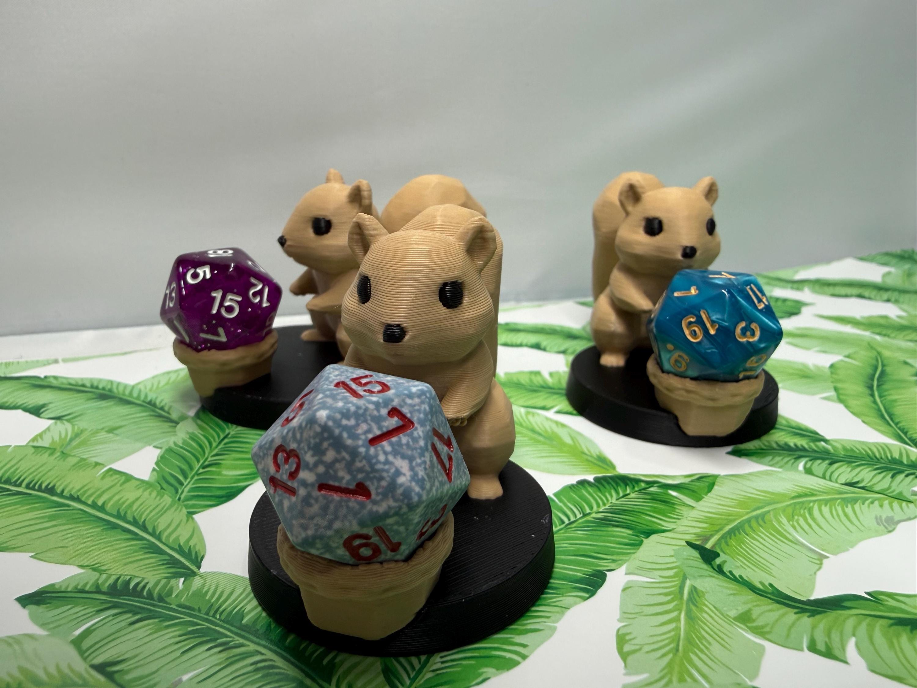 3D Printed Squirrel Dice Holder | MTG Commander EDH Counter