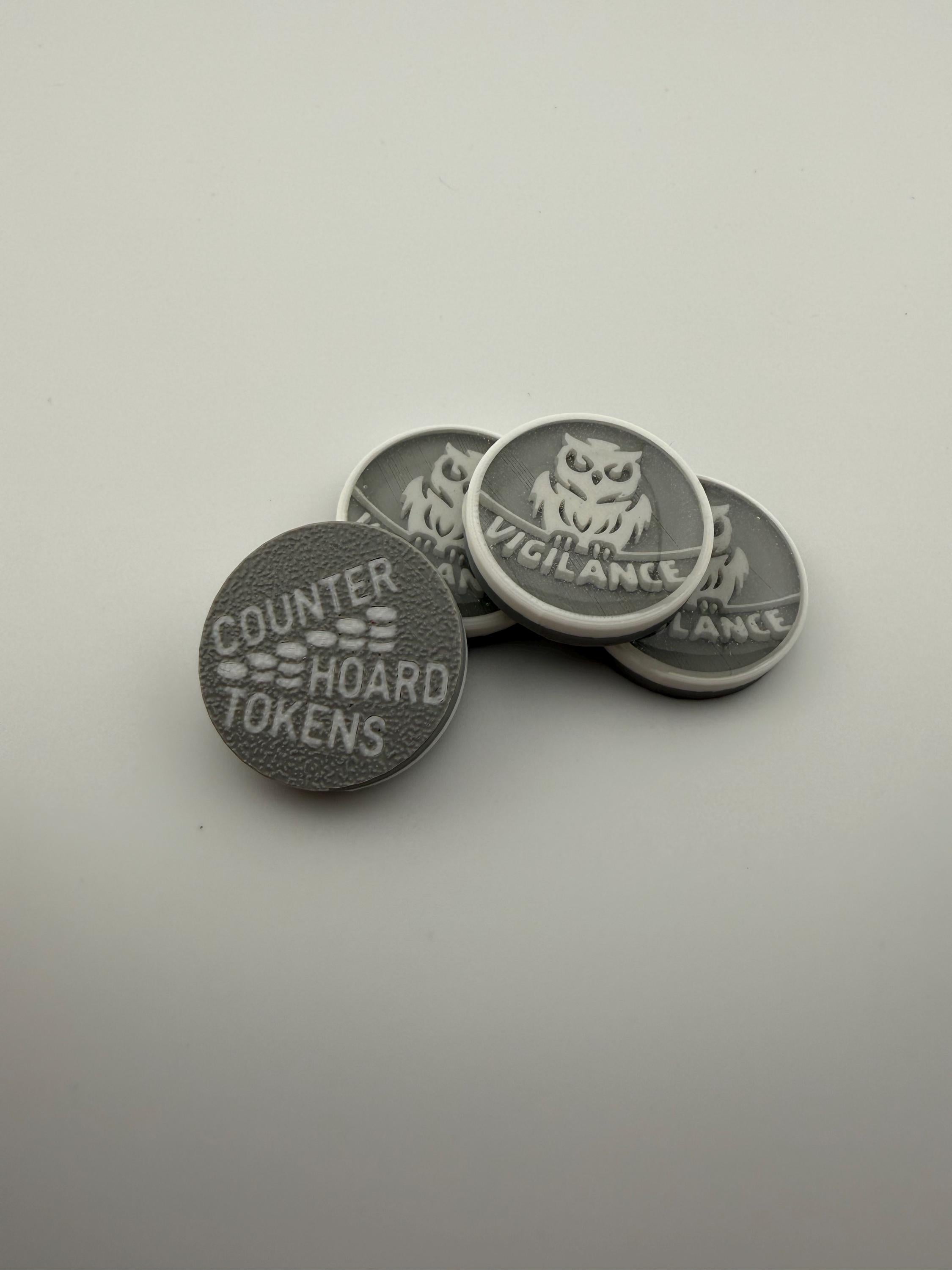 3D Printed Vigilance Owl Token – MTG Commander Accessory (Set of 6)