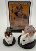 3D Printed Rabbit Dice Holder | Spindown Holder | MTG Commander EDH Accessory