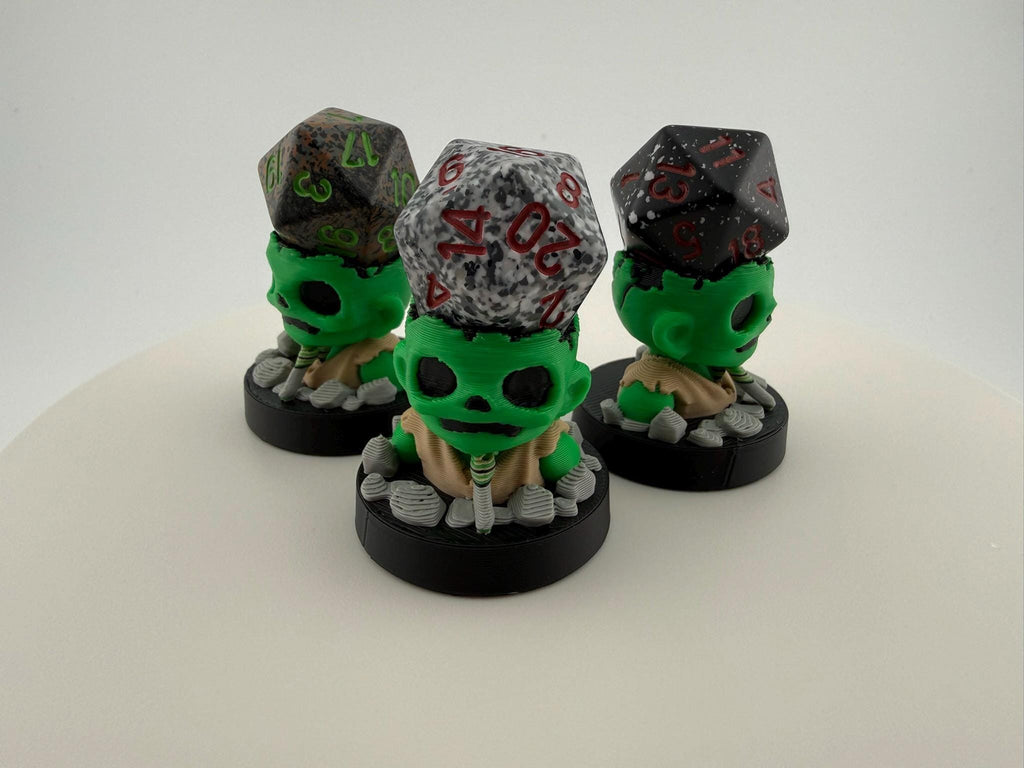 3D Printed Zombie Dice Holder | Zombie Token | MTG Commander EDH Accessory