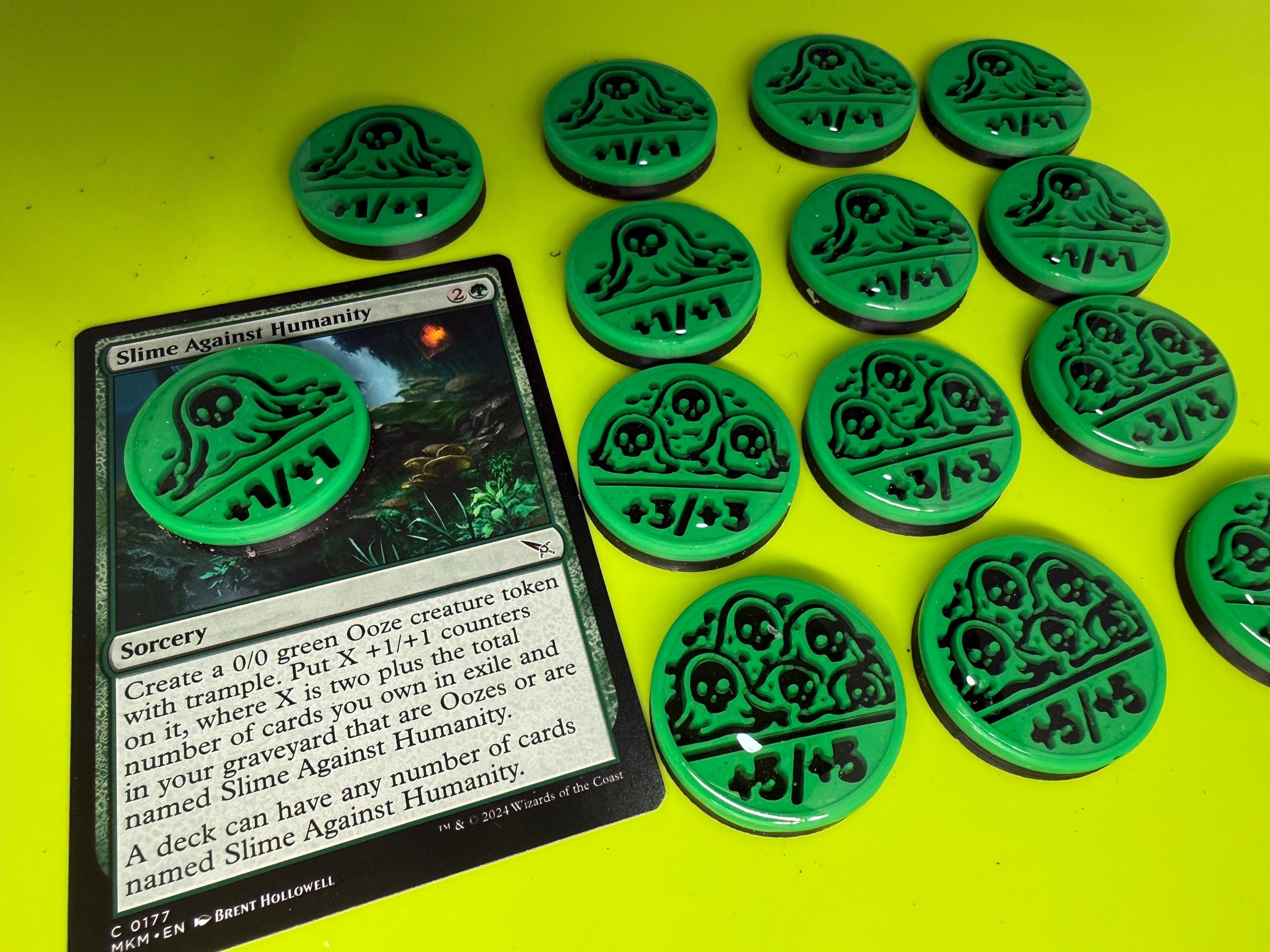 MTG Ooze Counters | +1/+1 Tokens, Slime Against Humanity | Set of 14