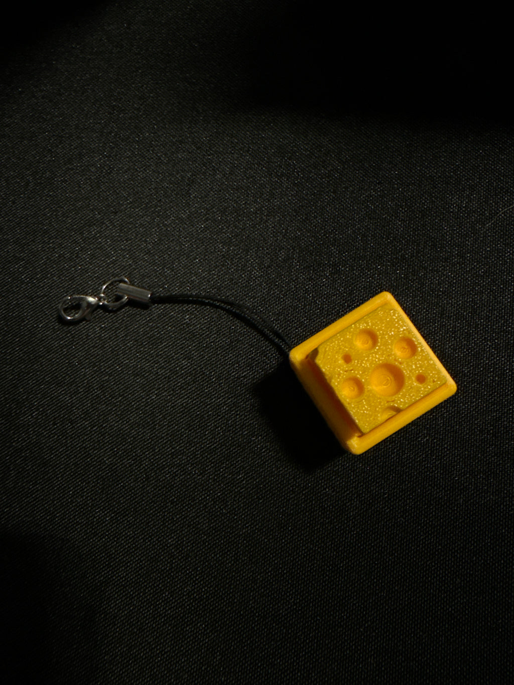 Cheese Clicker Keychain | 3D Printed Fidget Keychain | Pocket Clicker | Sensory Keychain | Funny Gift | Backpack Charm