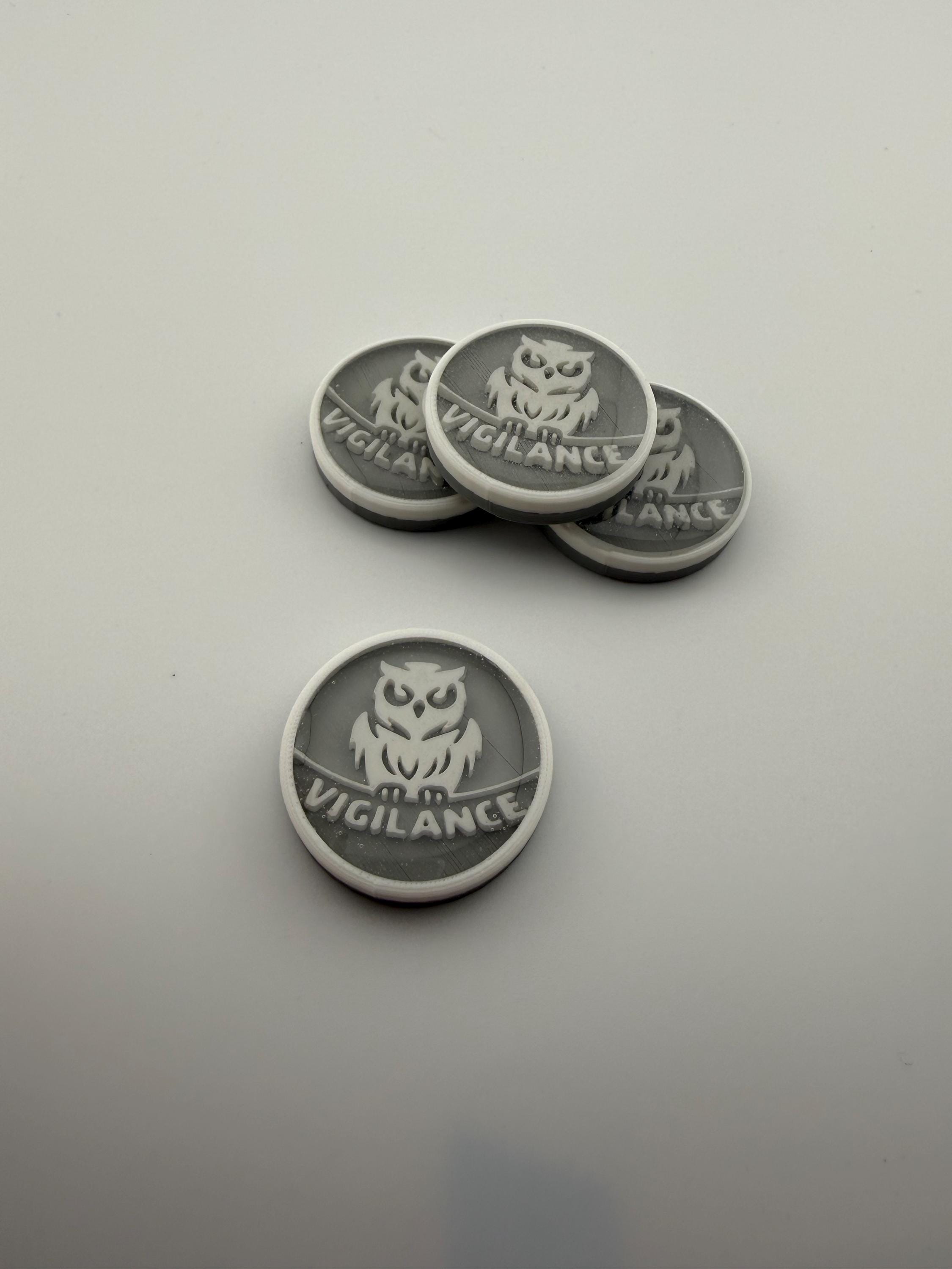 3D Printed Vigilance Owl Token – MTG Commander Accessory (Set of 6)