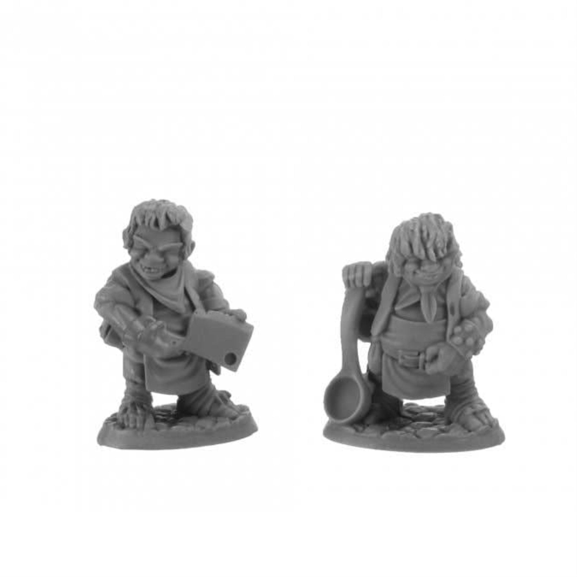 Reaper Bones USA: Chop and Grub, Halfling Cooks 30044