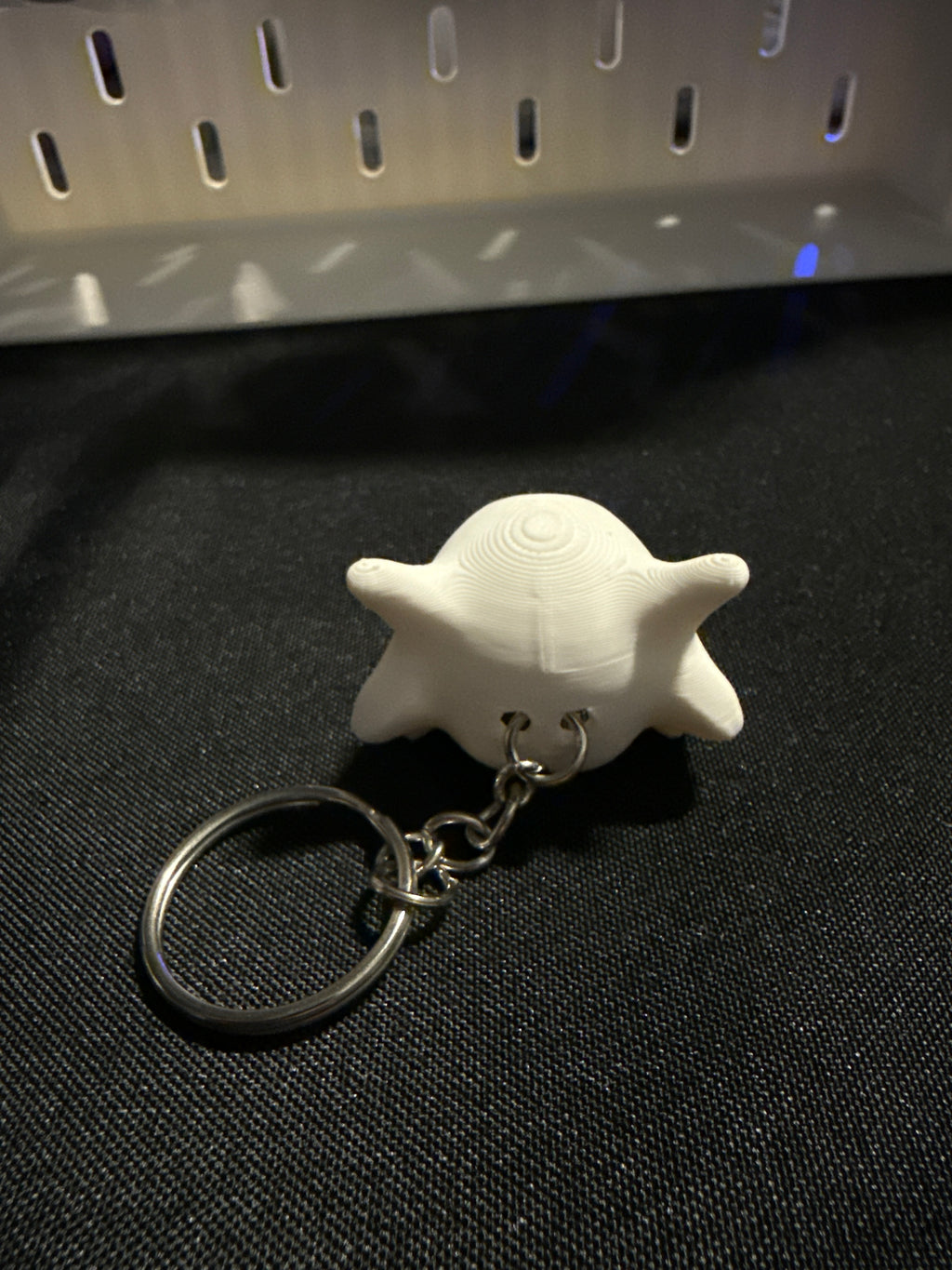 Skull Monster Keychain | Bone Skull Backpack Charm | Cute Monster Skull Keychain | 3D Printed Gaming Accessory | White Skull Key Ring