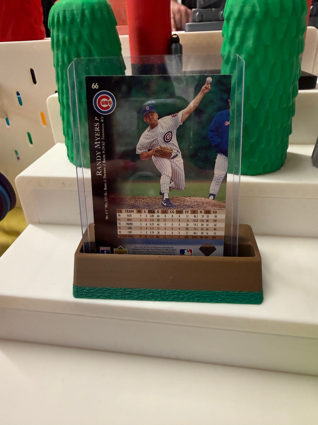 Baseball Home Plate Graded Card Display Stand | 3D Printed Slab Holder for Collectors
