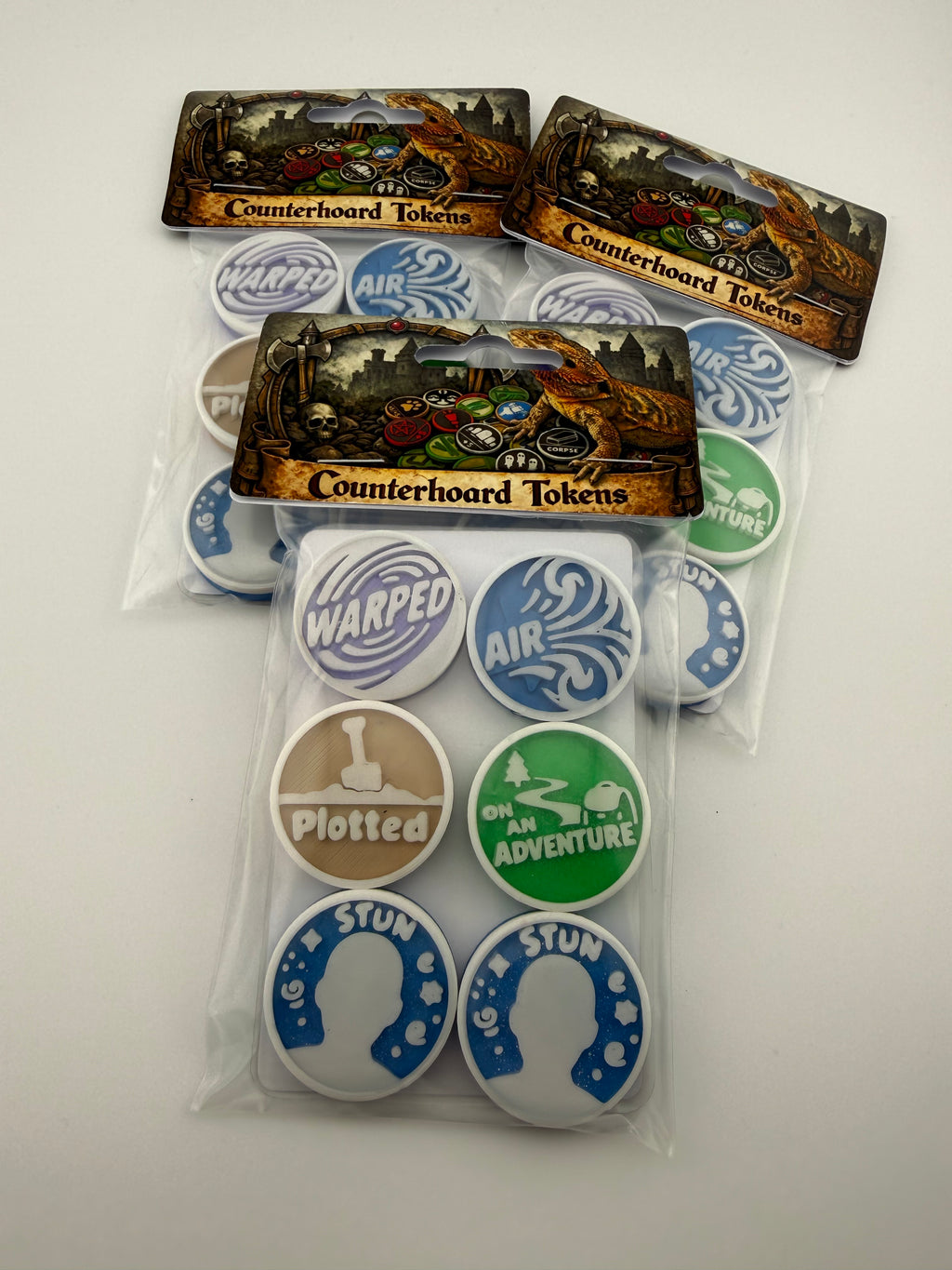 Standard Game Night Token Set | Tabletop Game Tokens | MTG Compatible Counters |