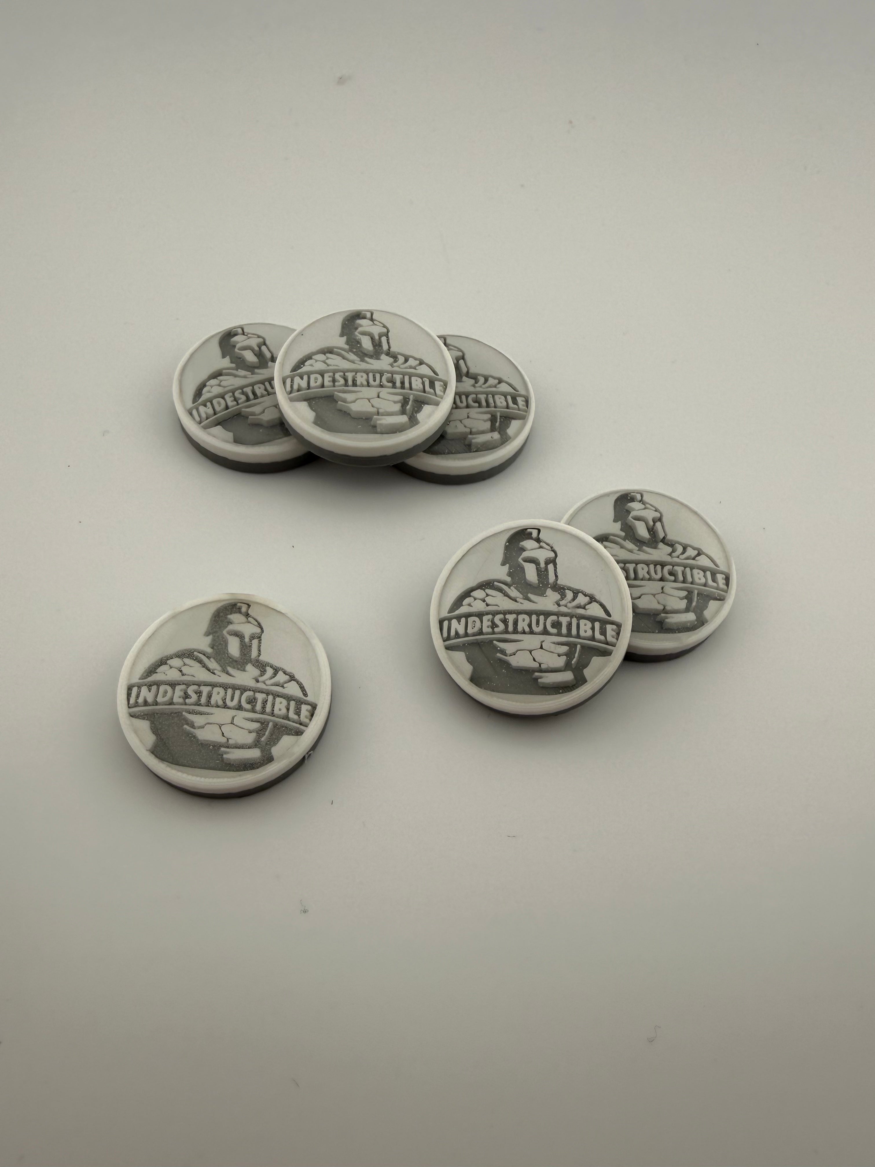 3D Printed Indestructible Knight Token - MTG Commander Accessory (Set of 6)