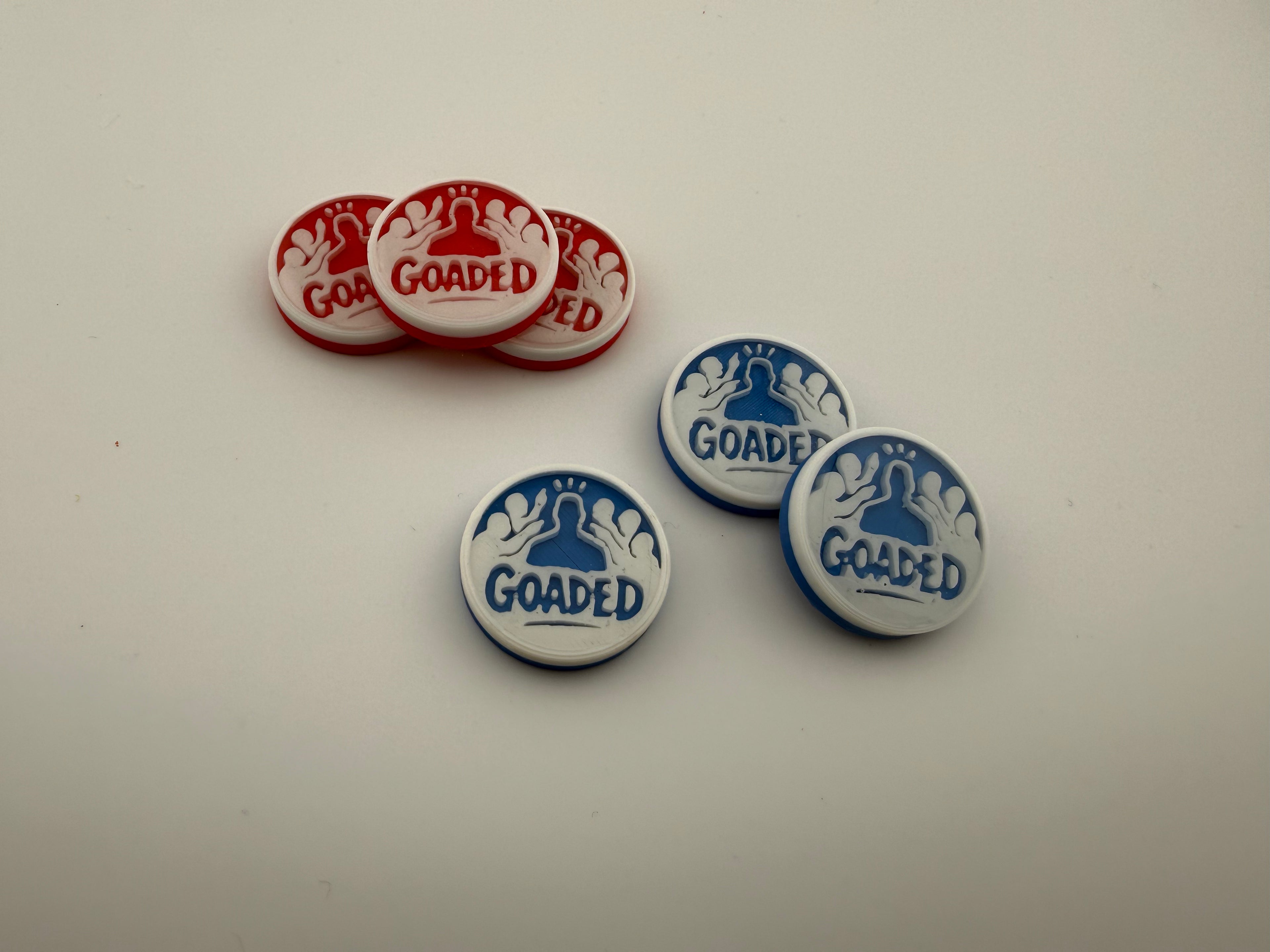 Goaded Counters – Magic the Gathering | MTG Goad Token | Commander / EDH Accessory - Set of 6