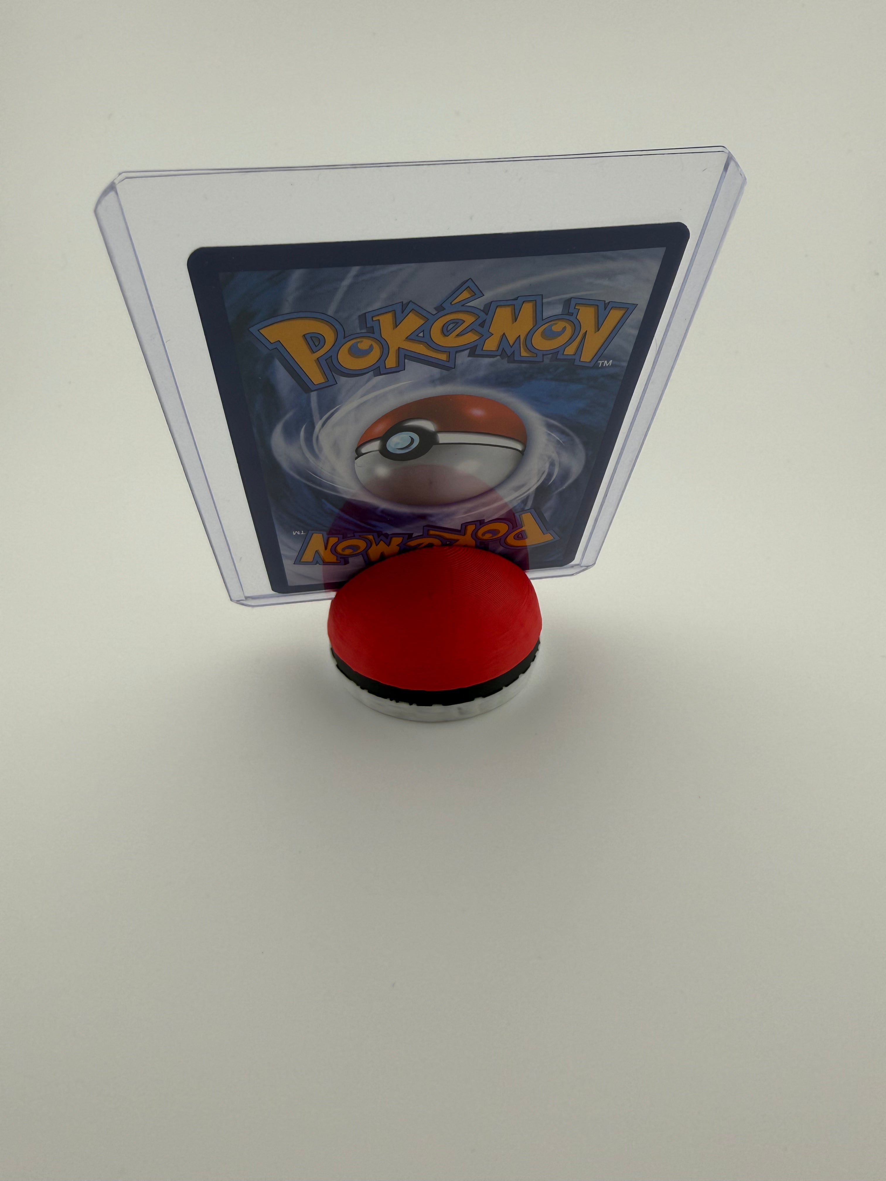 Capture Ball Card Holder | Trading Card Top Loader Display | 3D Printed TCG Stand