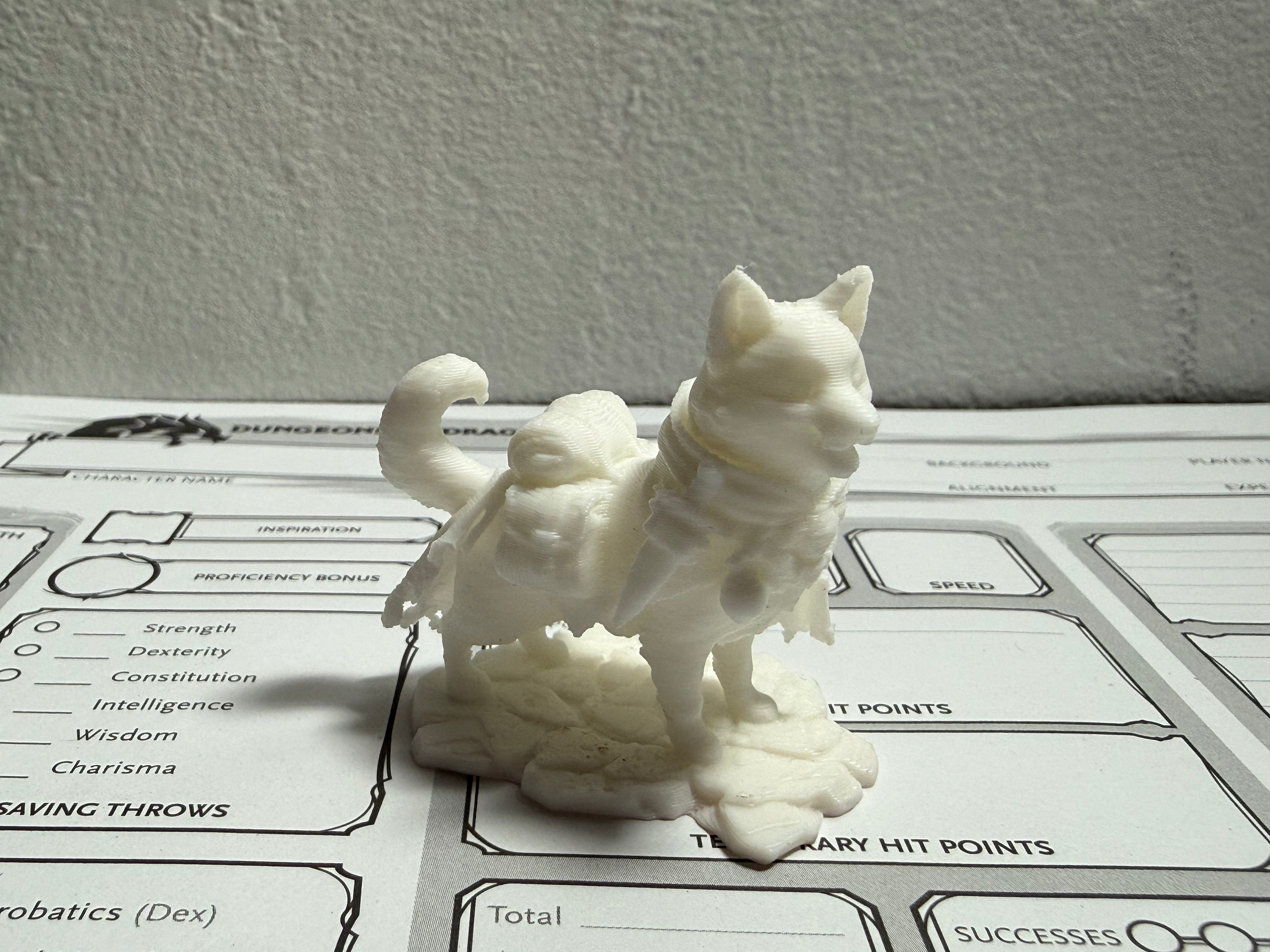 Good Boy Adventurer Dog Miniature | DnD Animal Companion | Cute RPG Tabletop Figure