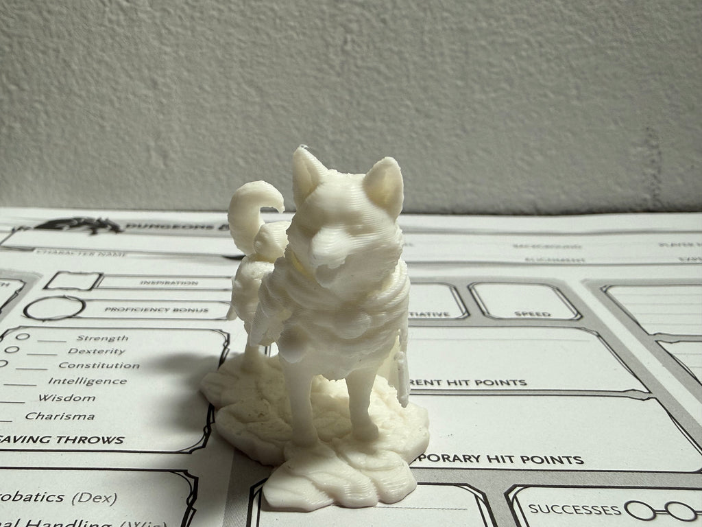 Good Boy Adventurer Dog Miniature | DnD Animal Companion | Cute RPG Tabletop Figure