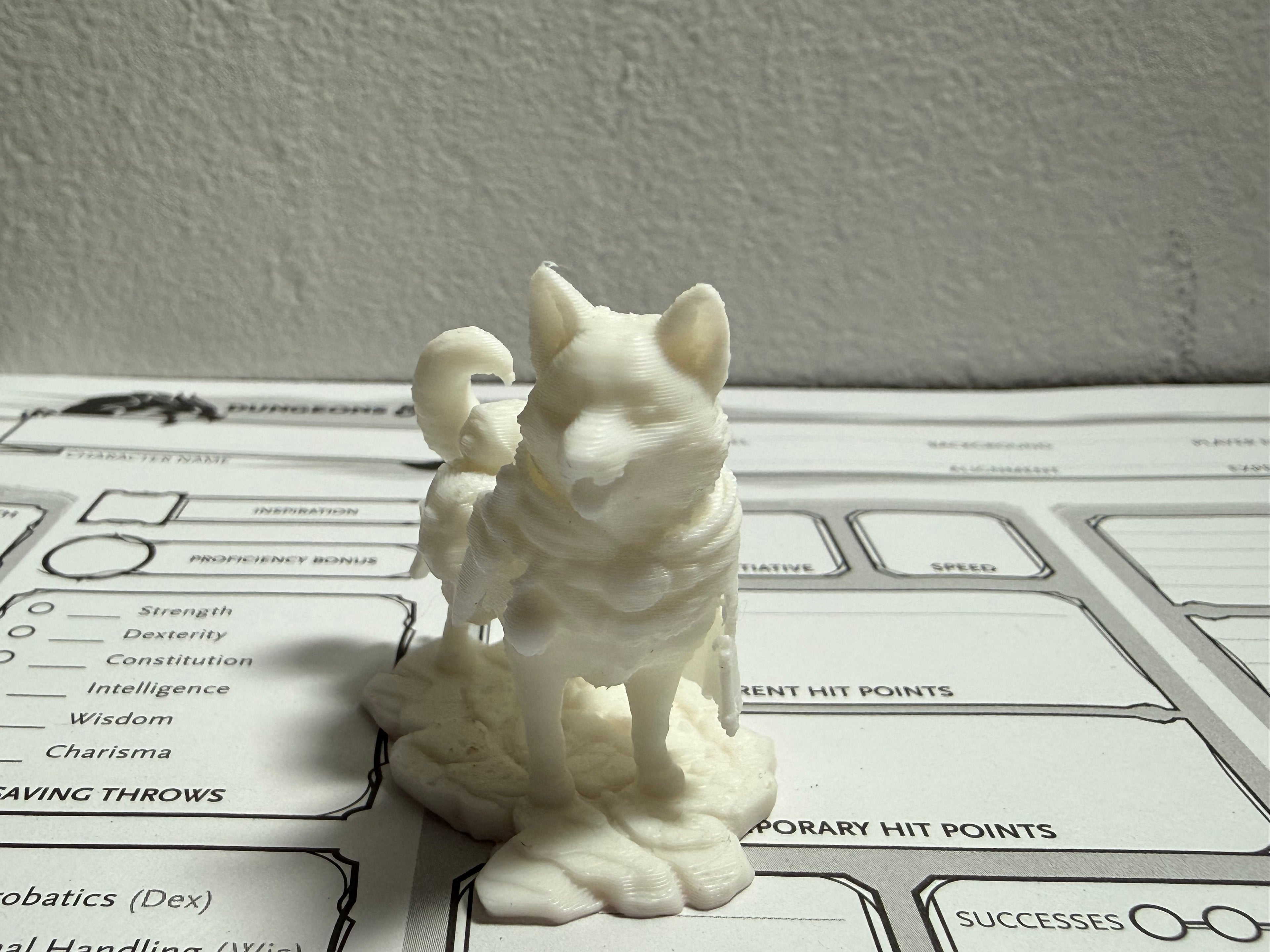 Good Boy Adventurer Dog Miniature | DnD Animal Companion | Cute RPG Tabletop Figure