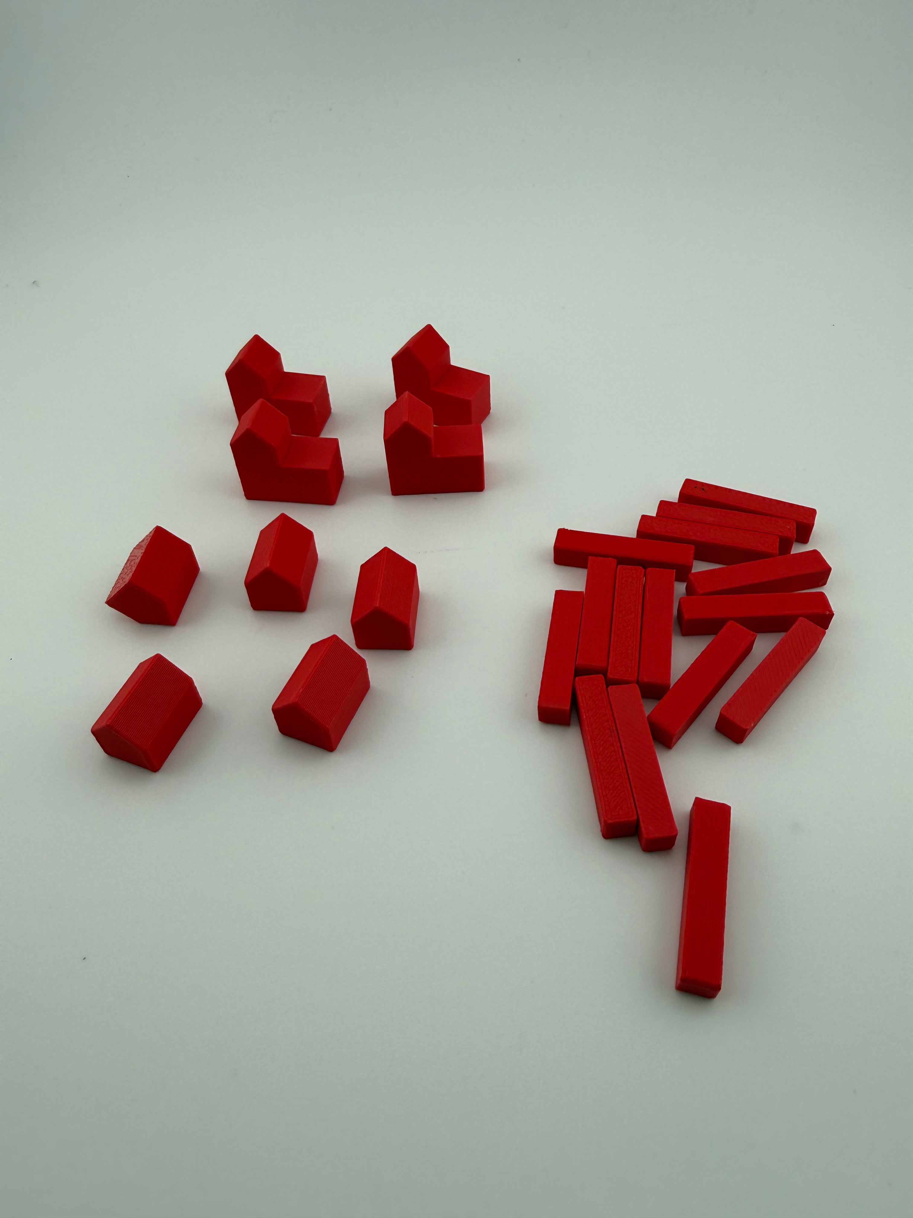Catan Player Color Replacement Set – Roads, Settlements & Cities