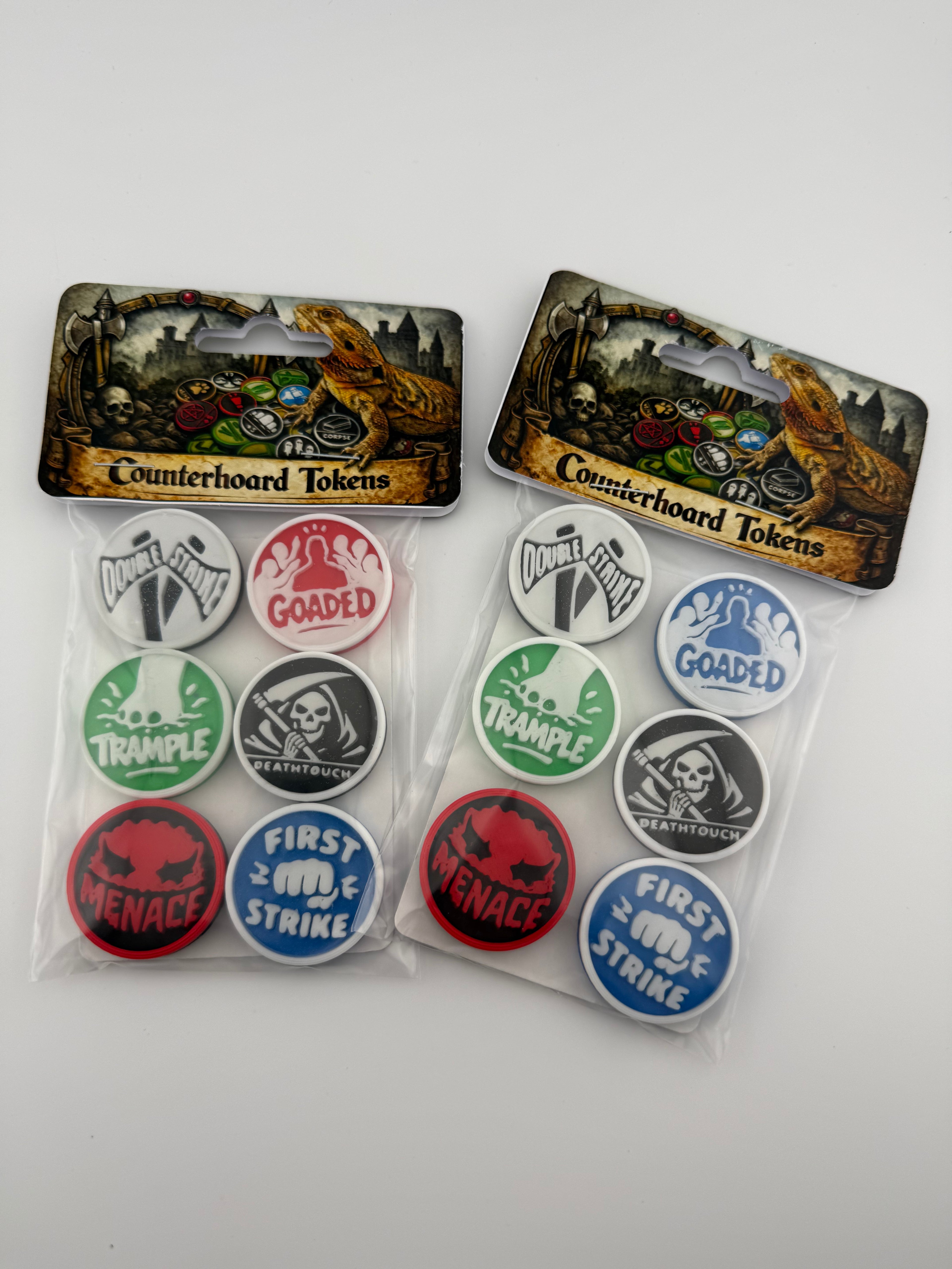 Magic the Gathering Combat Pressure Ability Counters – MTG Commander Keyword Counter Set of 6