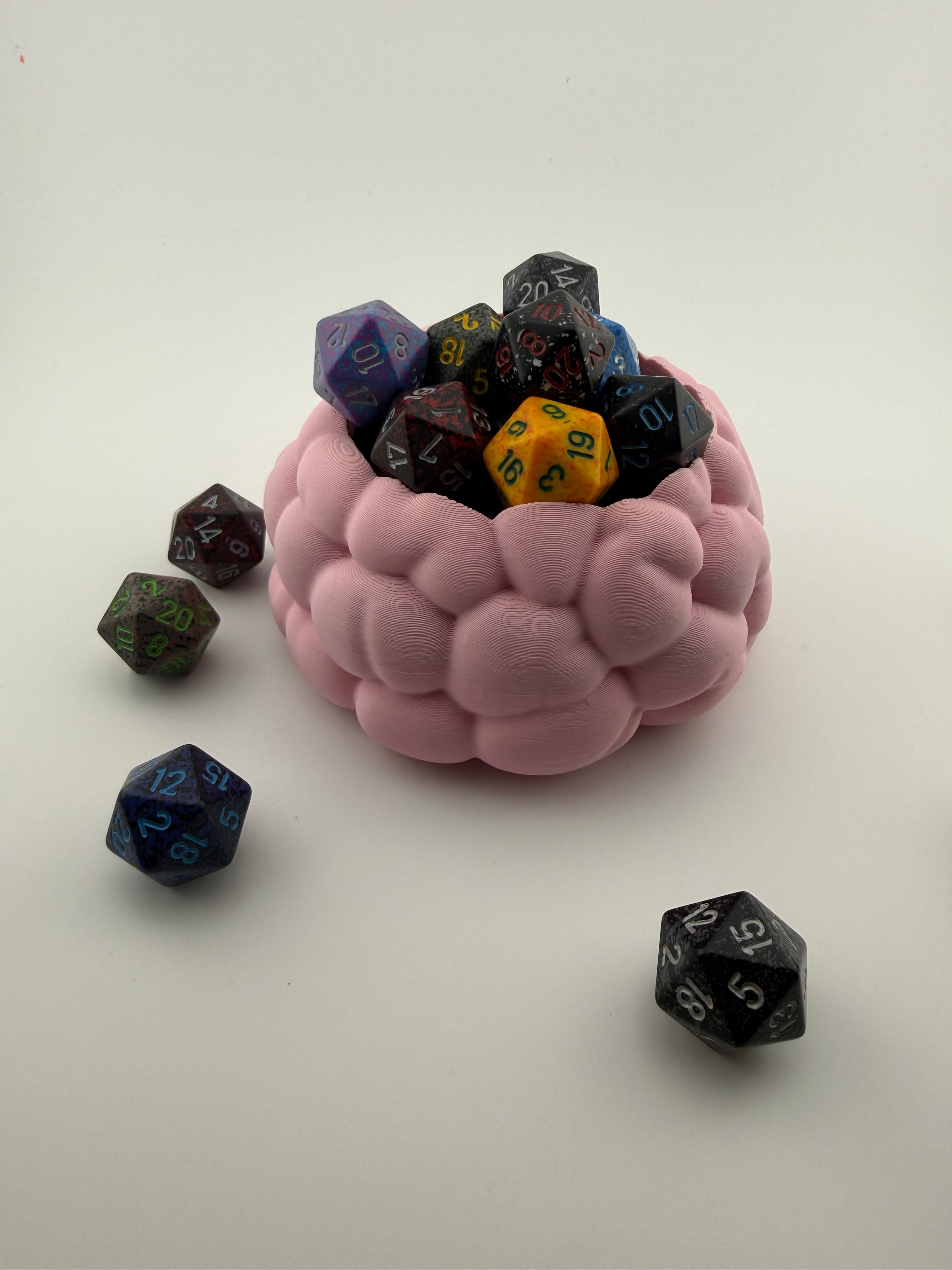 No Thoughts Only Dice Bowl | Cute Brain Dice Holder | DND Dice Storage | Tabletop RPG Accessory | Dice Tray | Gift for Gamers