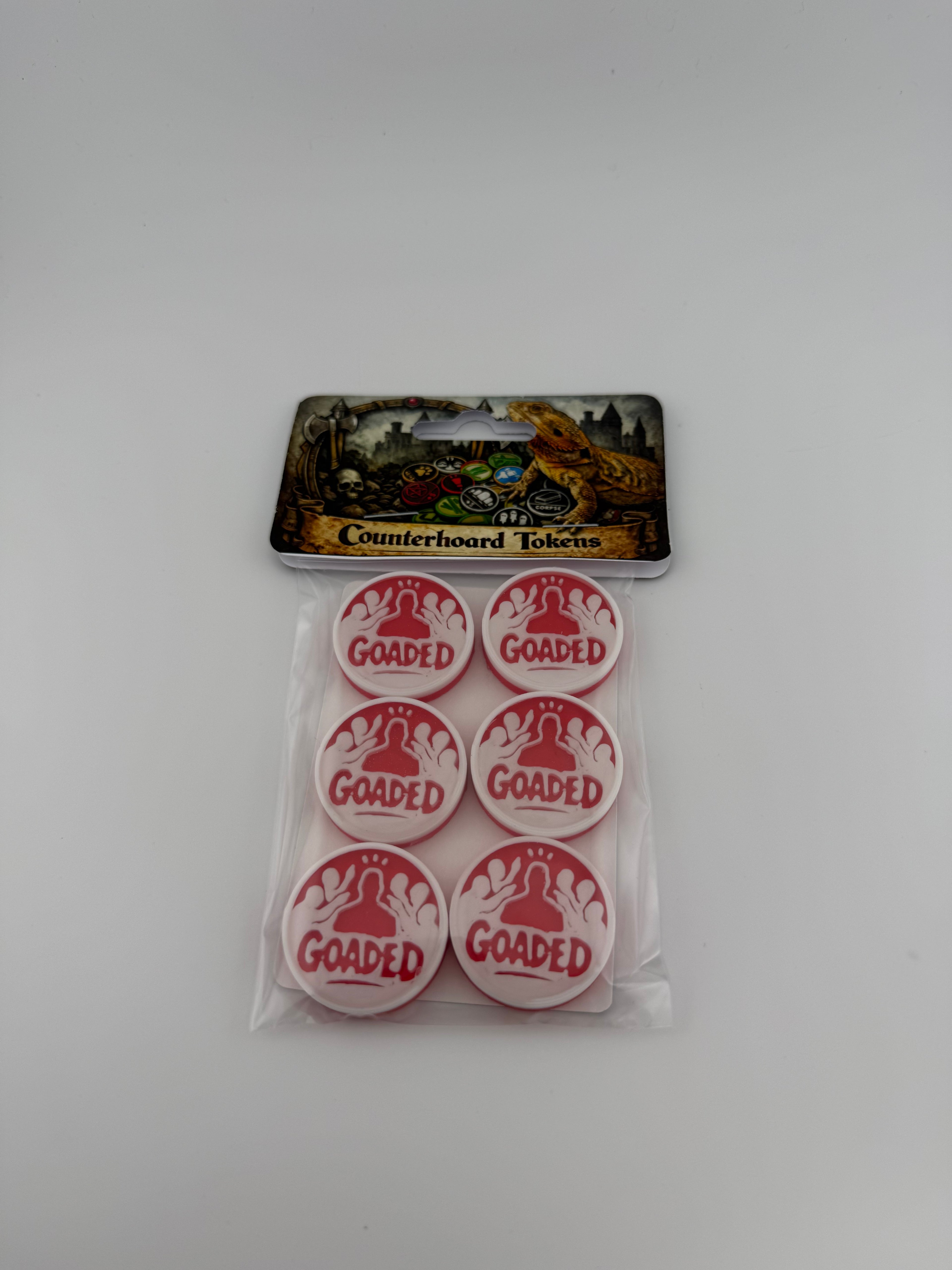 Goaded Counters – Magic the Gathering | MTG Goad Token | Commander / EDH Accessory - Set of 6