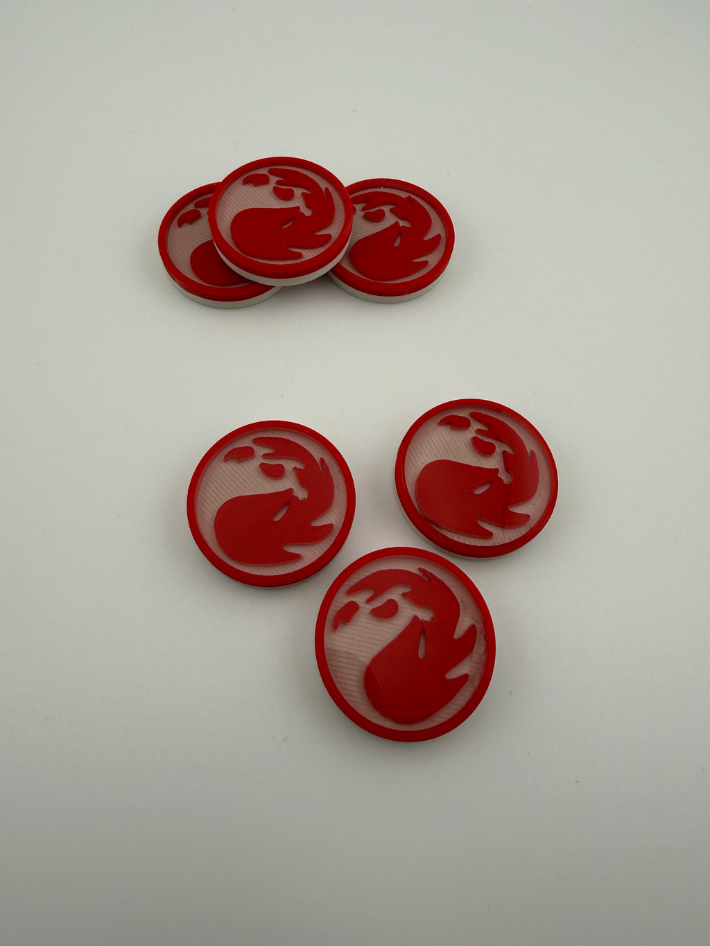 Mana Counters – MTG Token Set – Plains, Island, Swamp, Mountain, Forest, Wastes – 3D Printed Magic Accessories – Choose Your Color