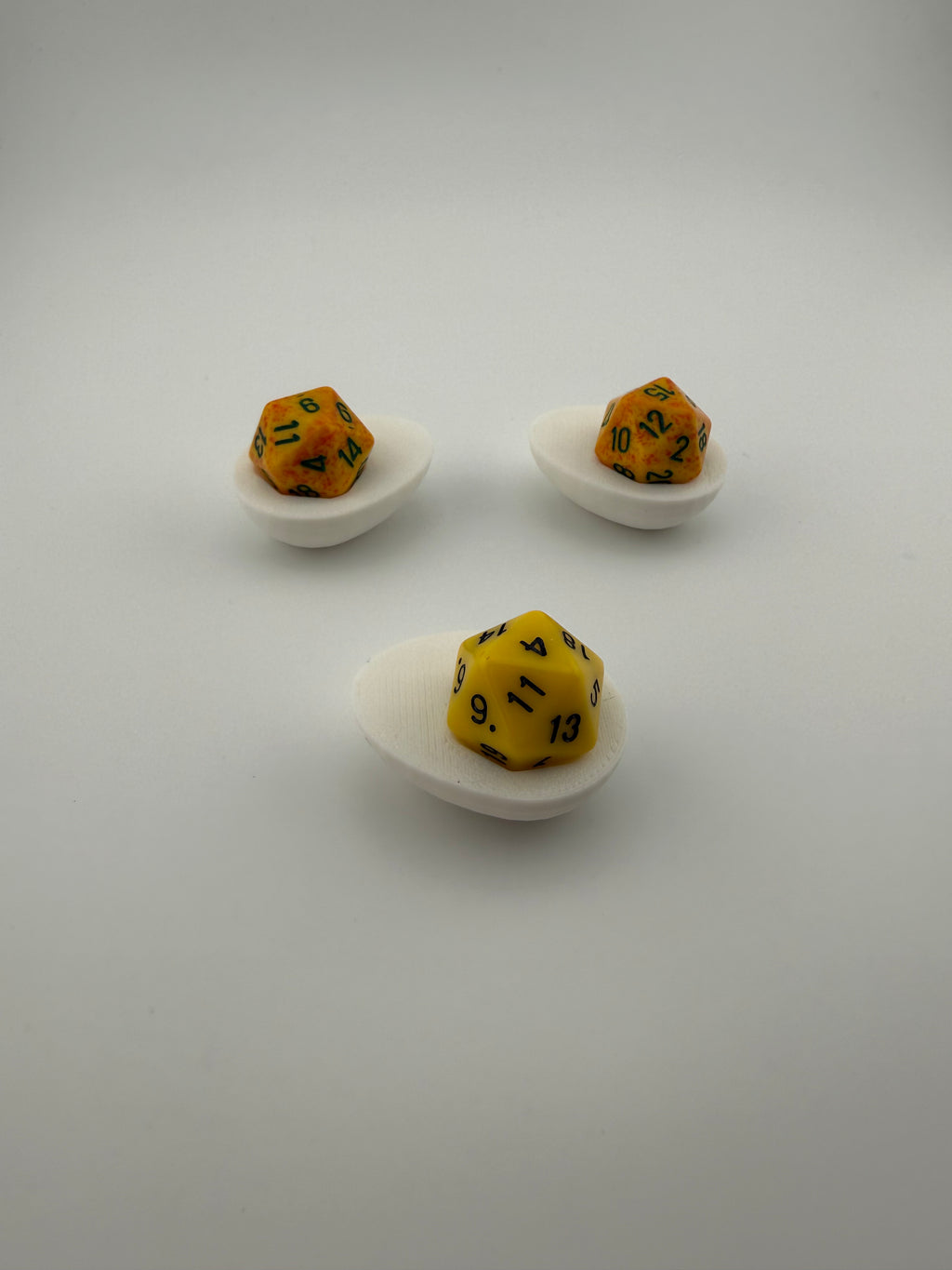 Deviled Egg D20 Dice Holder – Tabletop Gaming Accessory