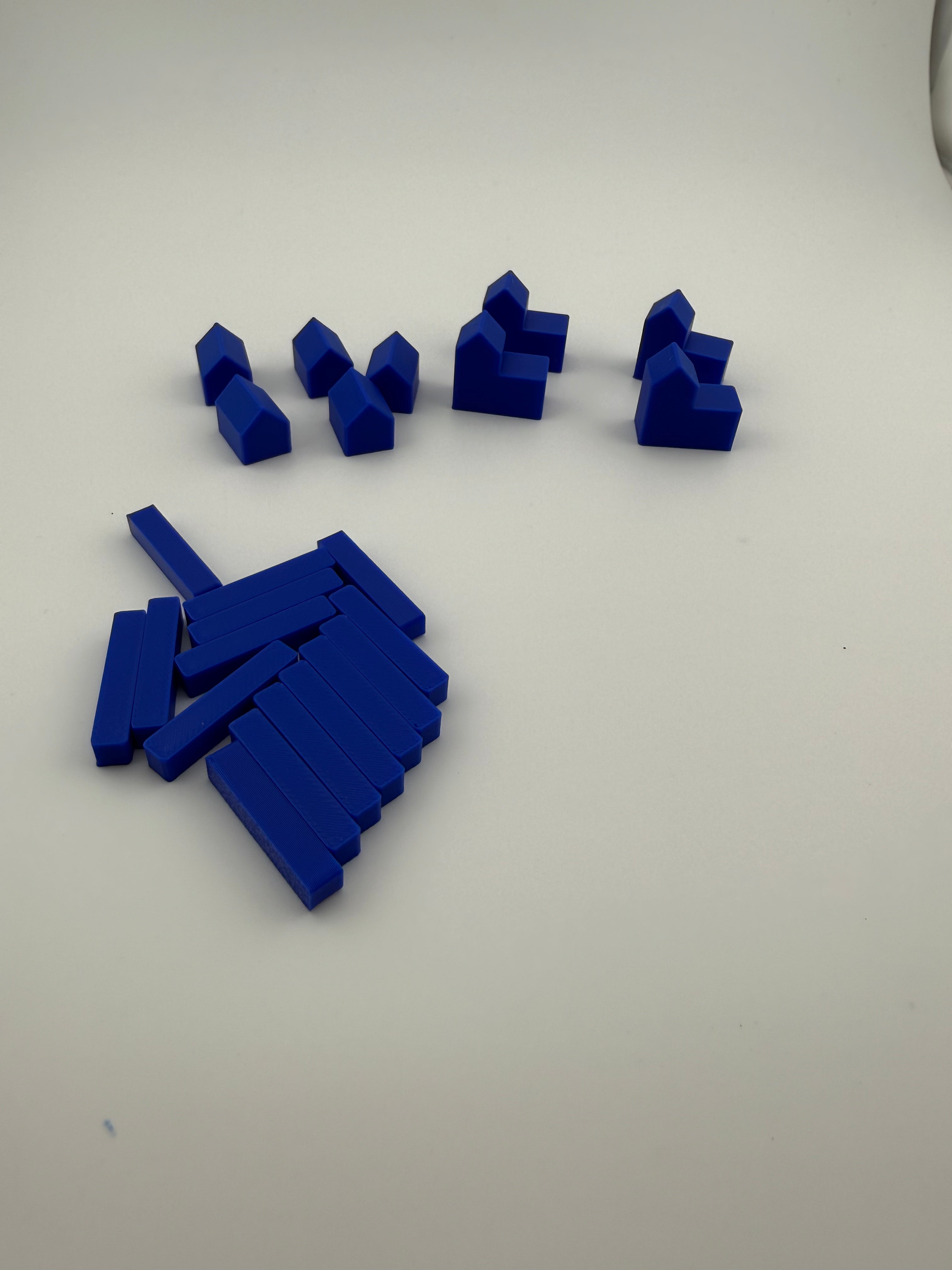 Catan Player Color Replacement Set – Roads, Settlements & Cities