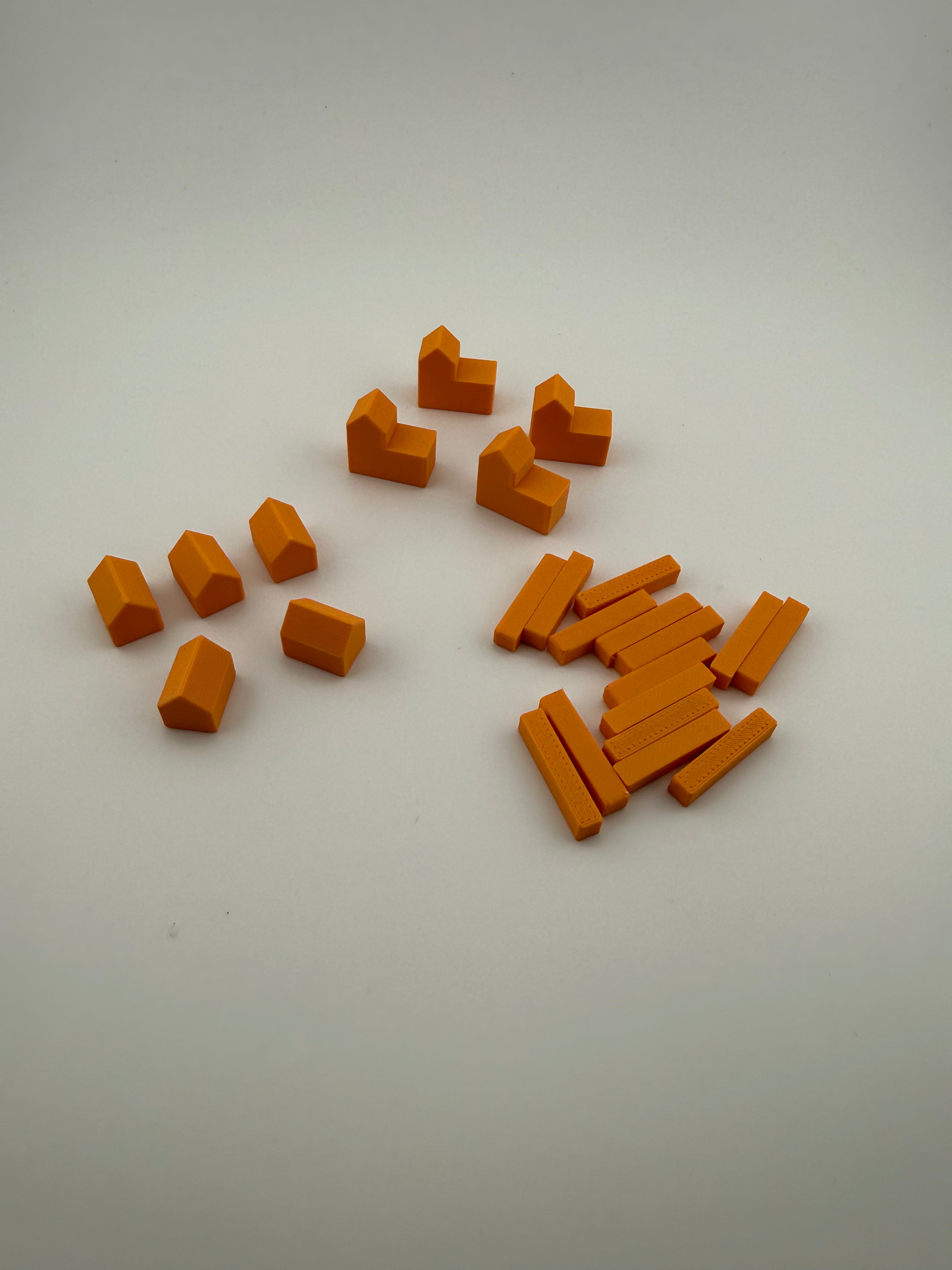 Catan Player Color Replacement Set – Roads, Settlements & Cities