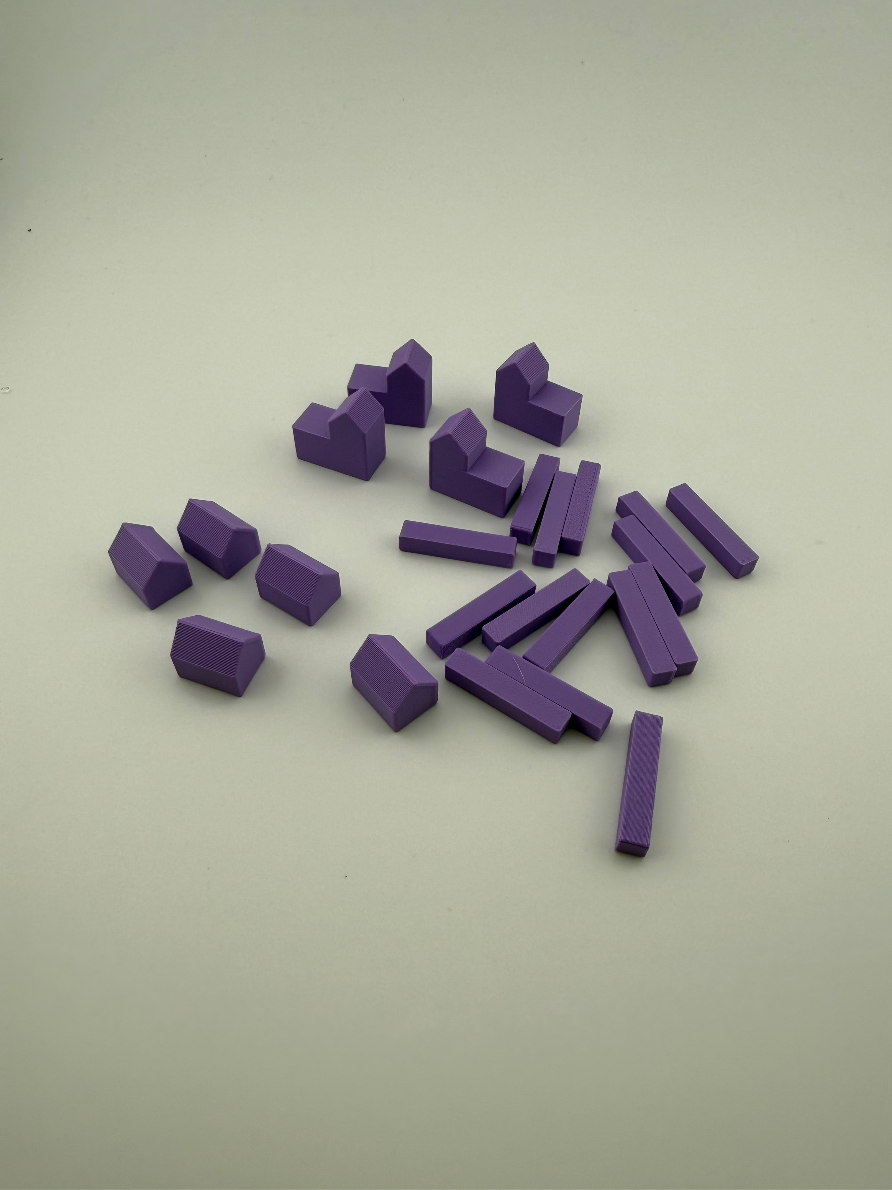 Catan Player Color Replacement Set – Roads, Settlements & Cities