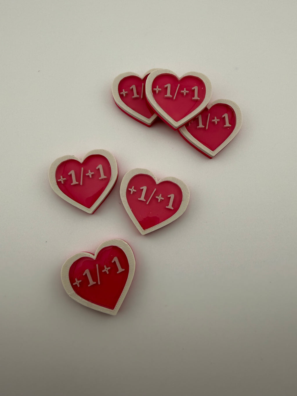 1/1 Heart Counters – MTG Token Set – Cute Life Counters – Magic the Gathering Accessories – Tabletop Gaming Tokens