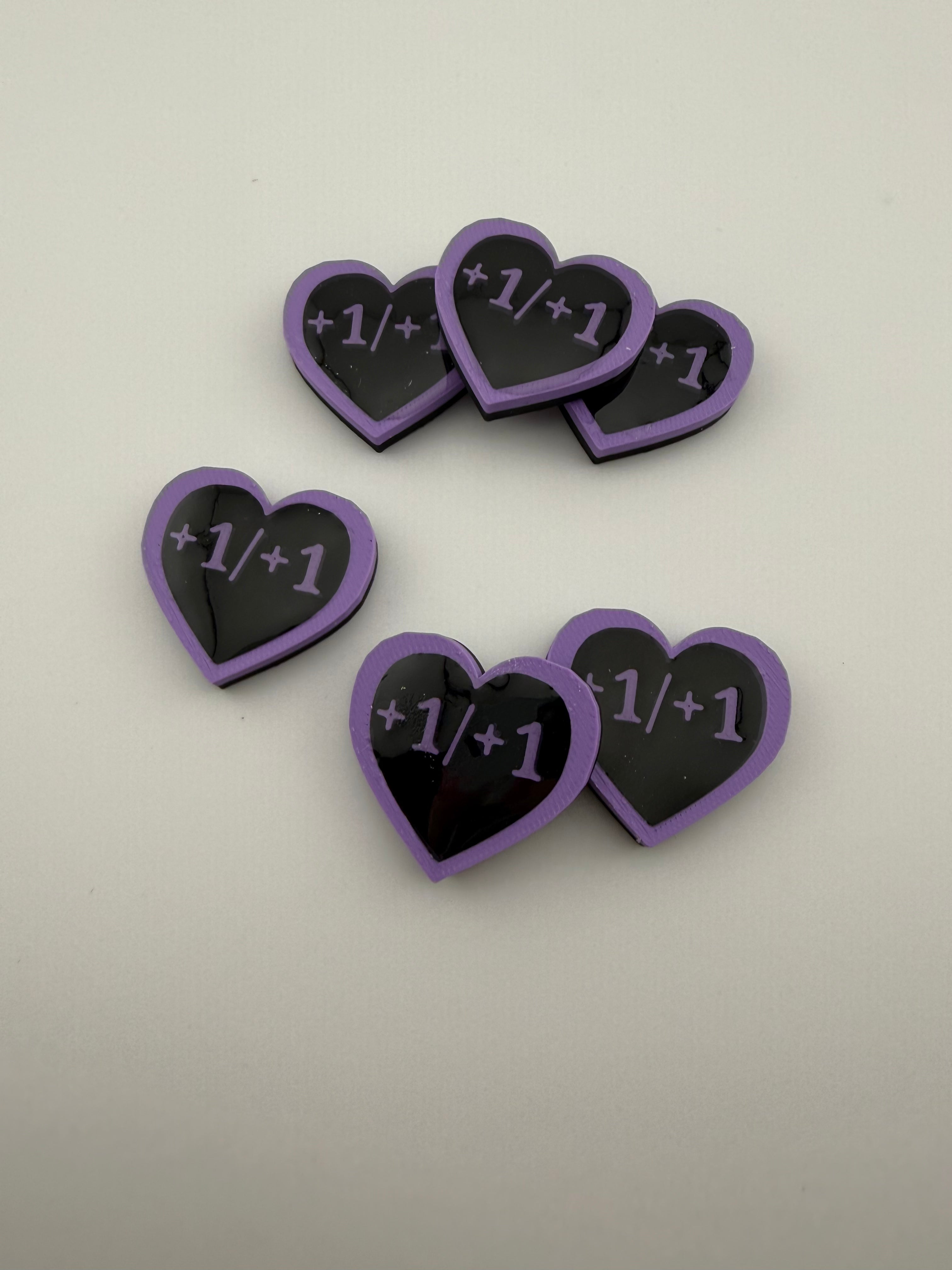 1/1 Heart Counters – MTG Token Set – Cute Life Counters – Magic the Gathering Accessories – Tabletop Gaming Tokens