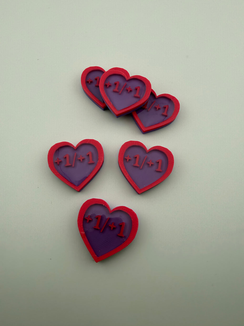 1/1 Heart Counters – MTG Token Set – Cute Life Counters – Magic the Gathering Accessories – Tabletop Gaming Tokens