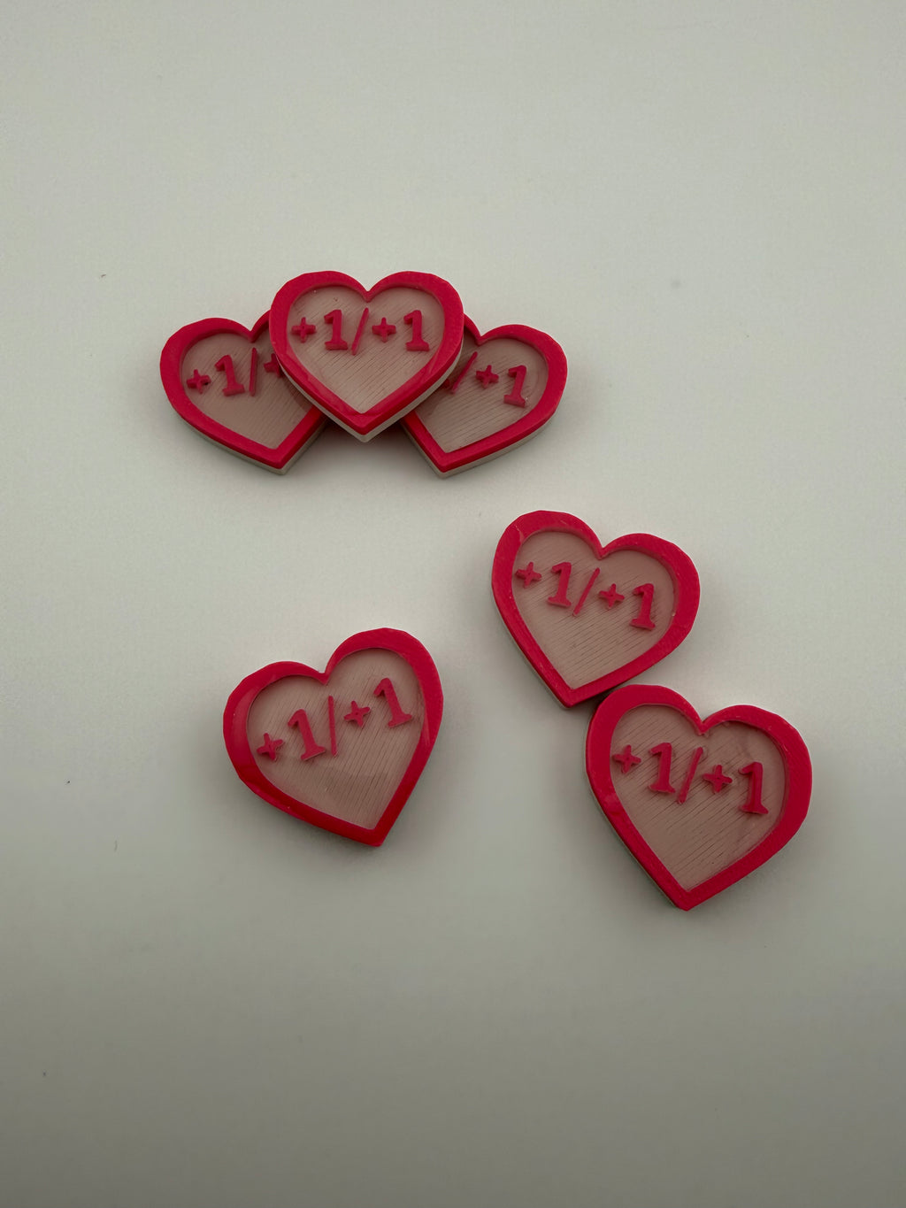 1/1 Heart Counters – MTG Token Set – Cute Life Counters – Magic the Gathering Accessories – Tabletop Gaming Tokens