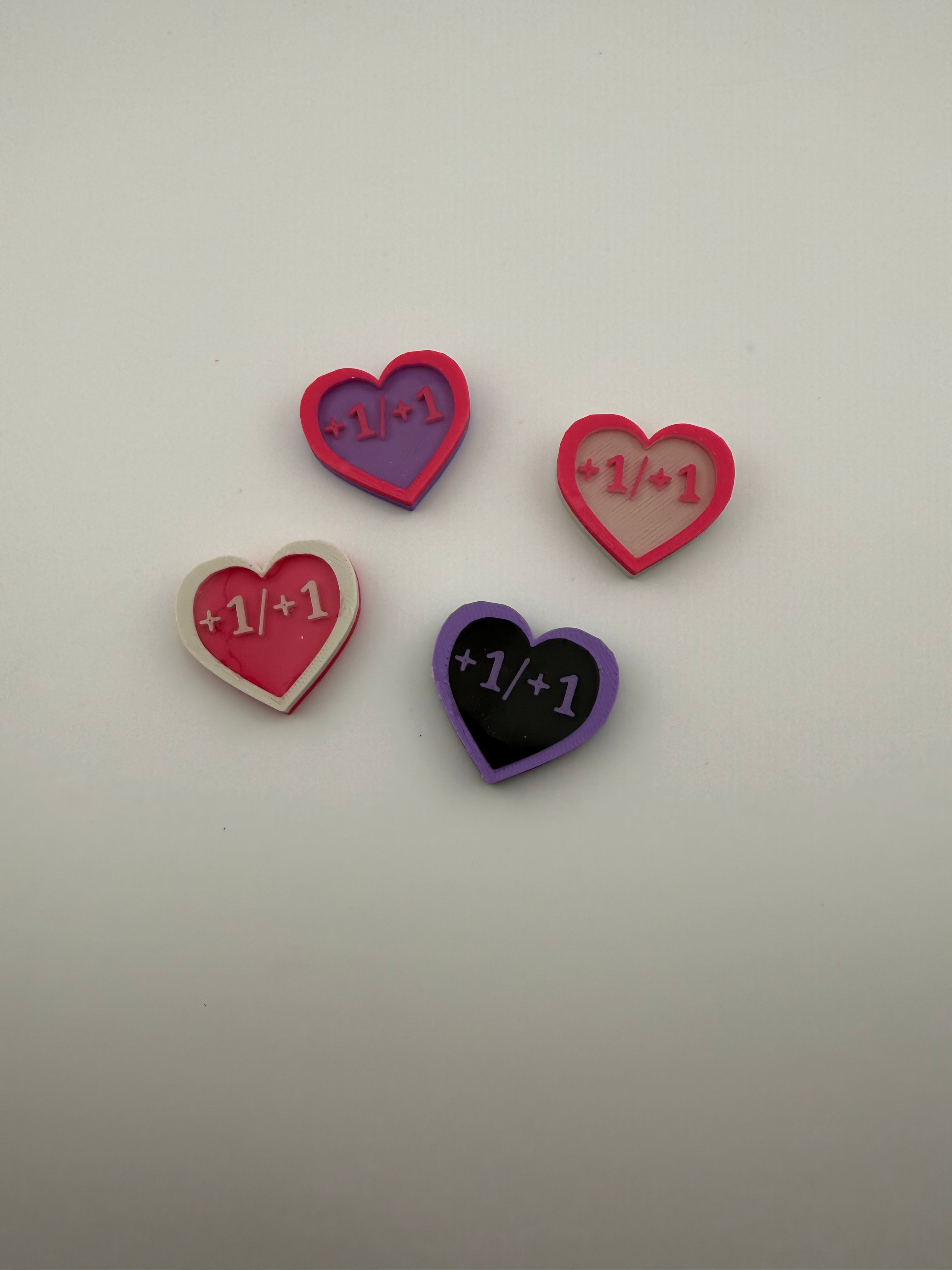 1/1 Heart Counters – MTG Token Set – Cute Life Counters – Magic the Gathering Accessories – Tabletop Gaming Tokens