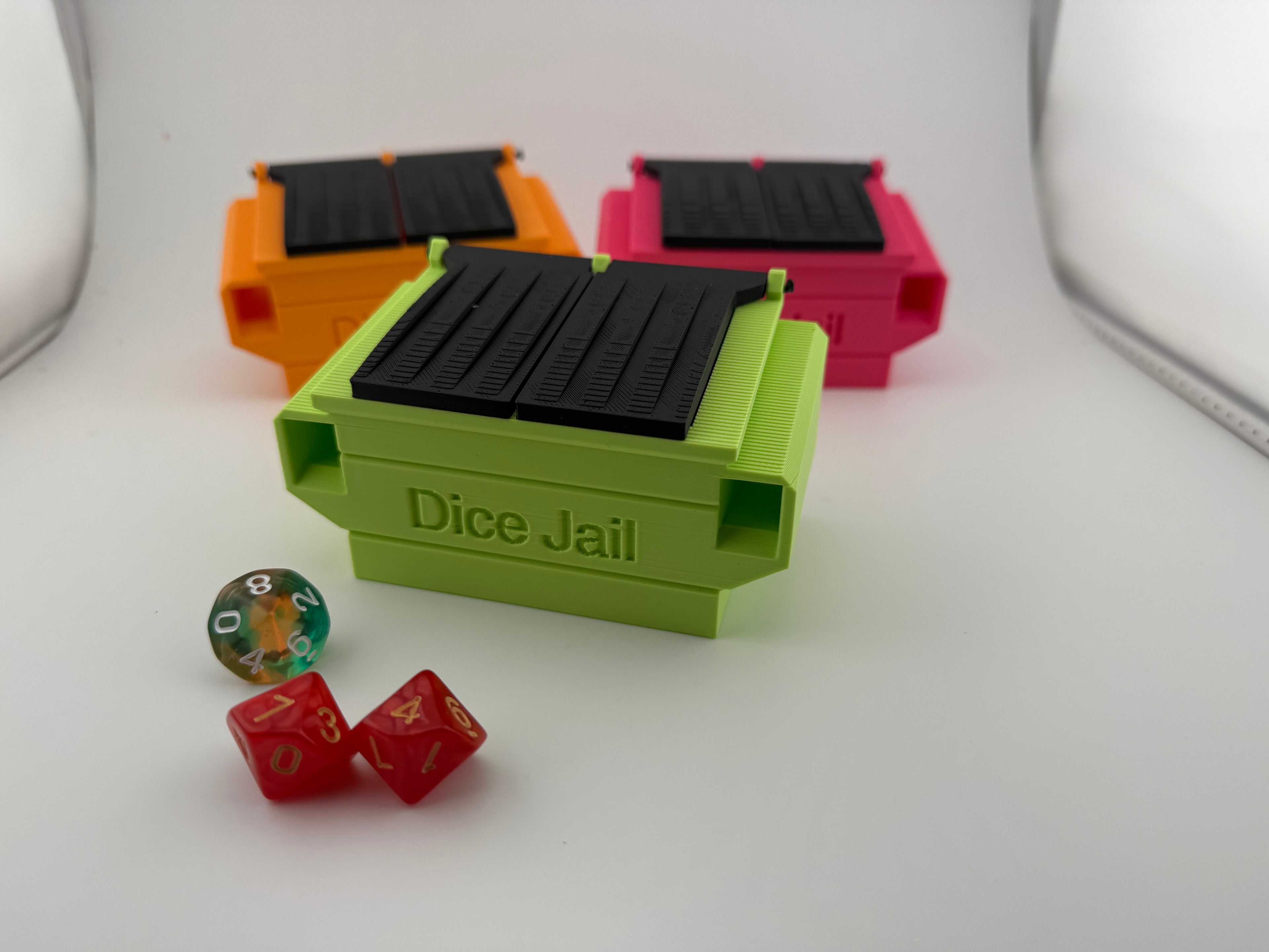 Dice Jail Dumpster – Funny Dice Holder for TTRPGs | DnD Dice Storage Box | Dungeon Master Gift | Tabletop Gaming Accessory | Dice Punishment Box