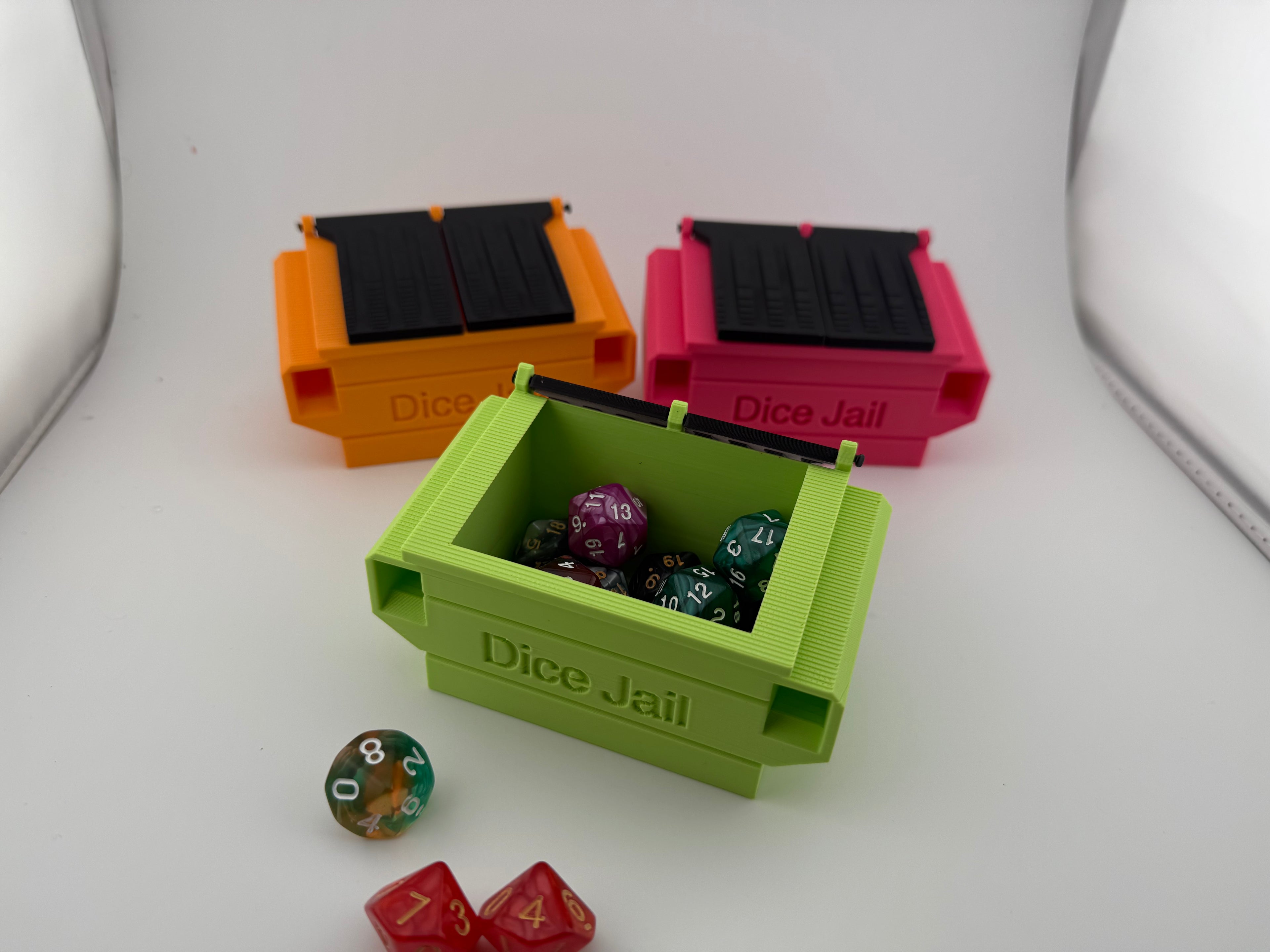 Dice Jail Dumpster – Funny Dice Holder for TTRPGs | DnD Dice Storage Box | Dungeon Master Gift | Tabletop Gaming Accessory | Dice Punishment Box