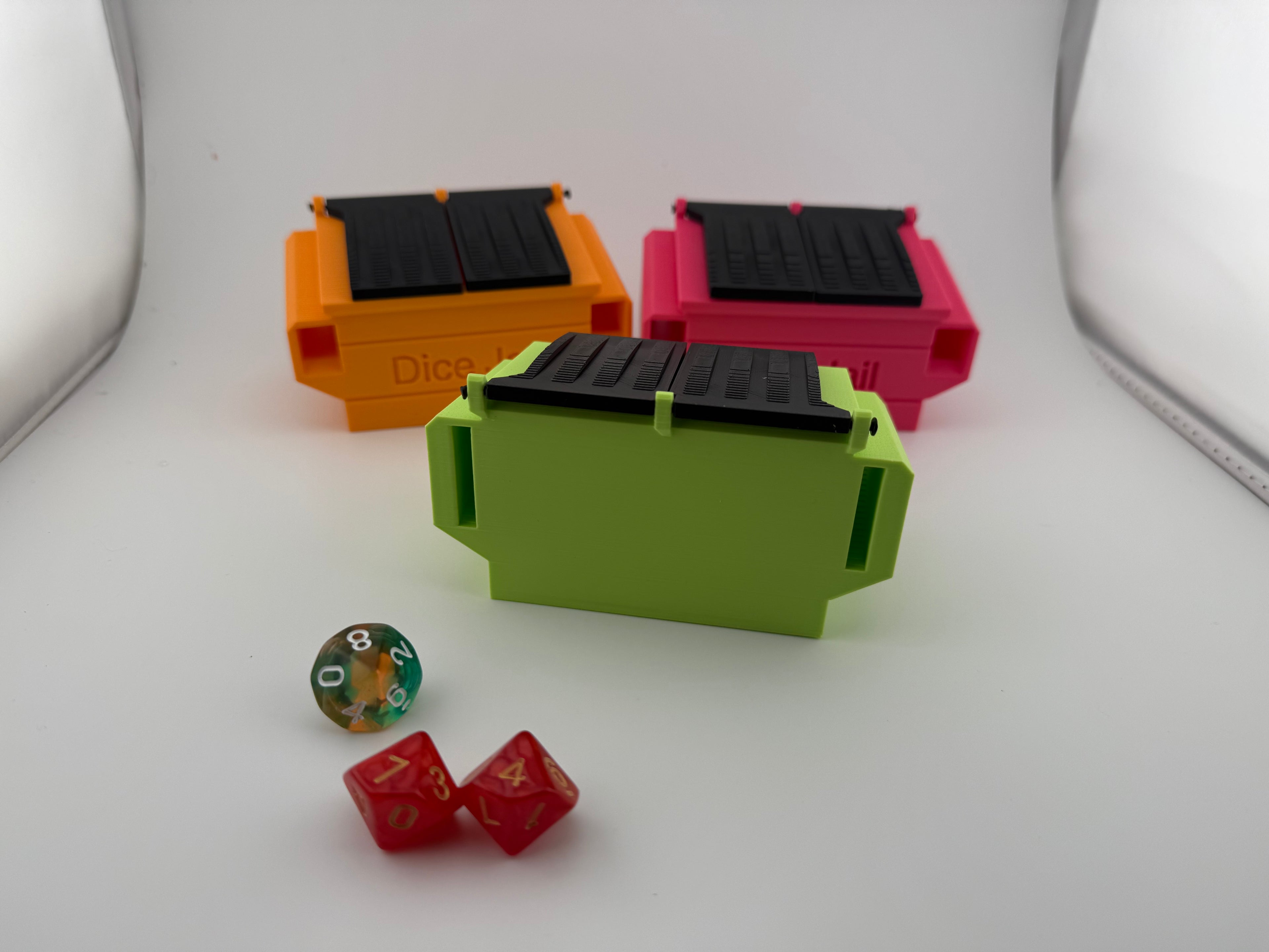 Dice Jail Dumpster – Funny Dice Holder for TTRPGs | DnD Dice Storage Box | Dungeon Master Gift | Tabletop Gaming Accessory | Dice Punishment Box