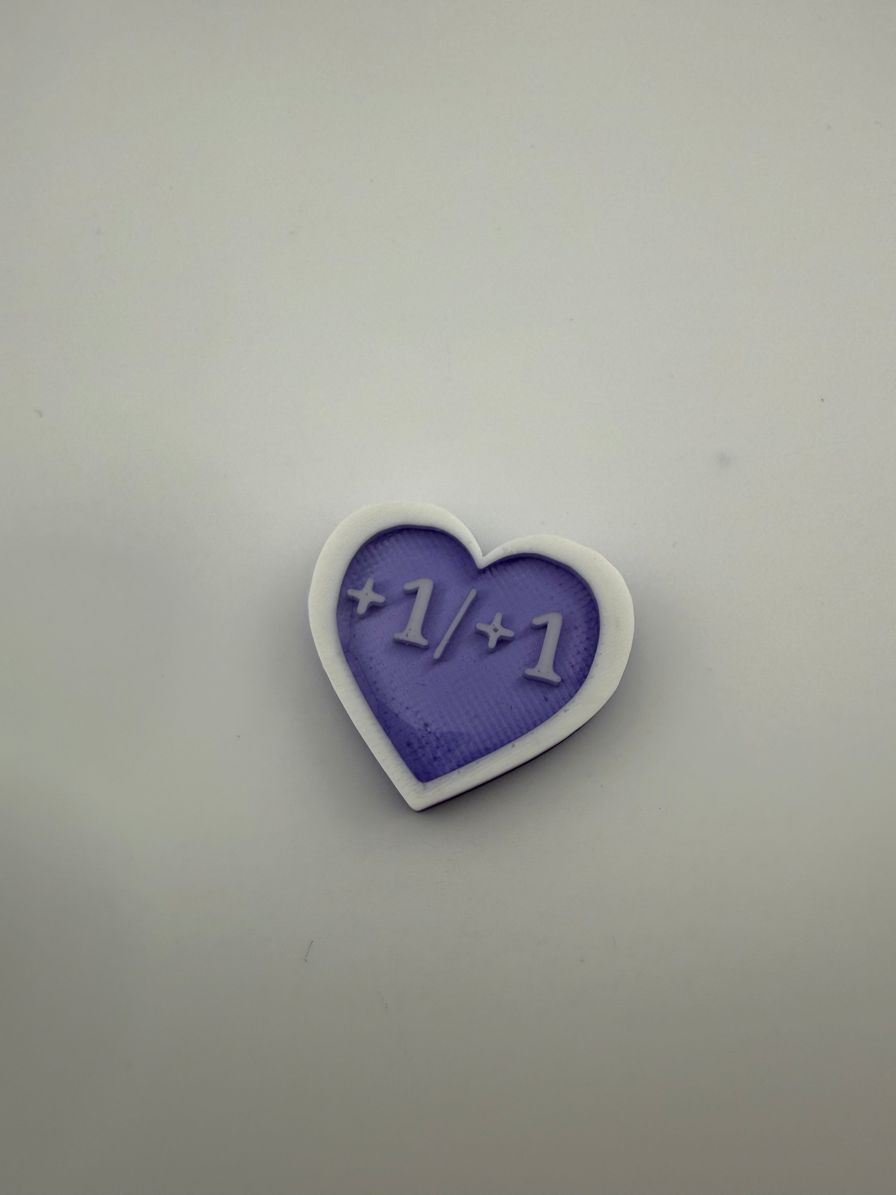 1/1 Heart Counters – MTG Token Set – Cute Life Counters – Magic the Gathering Accessories – Tabletop Gaming Tokens