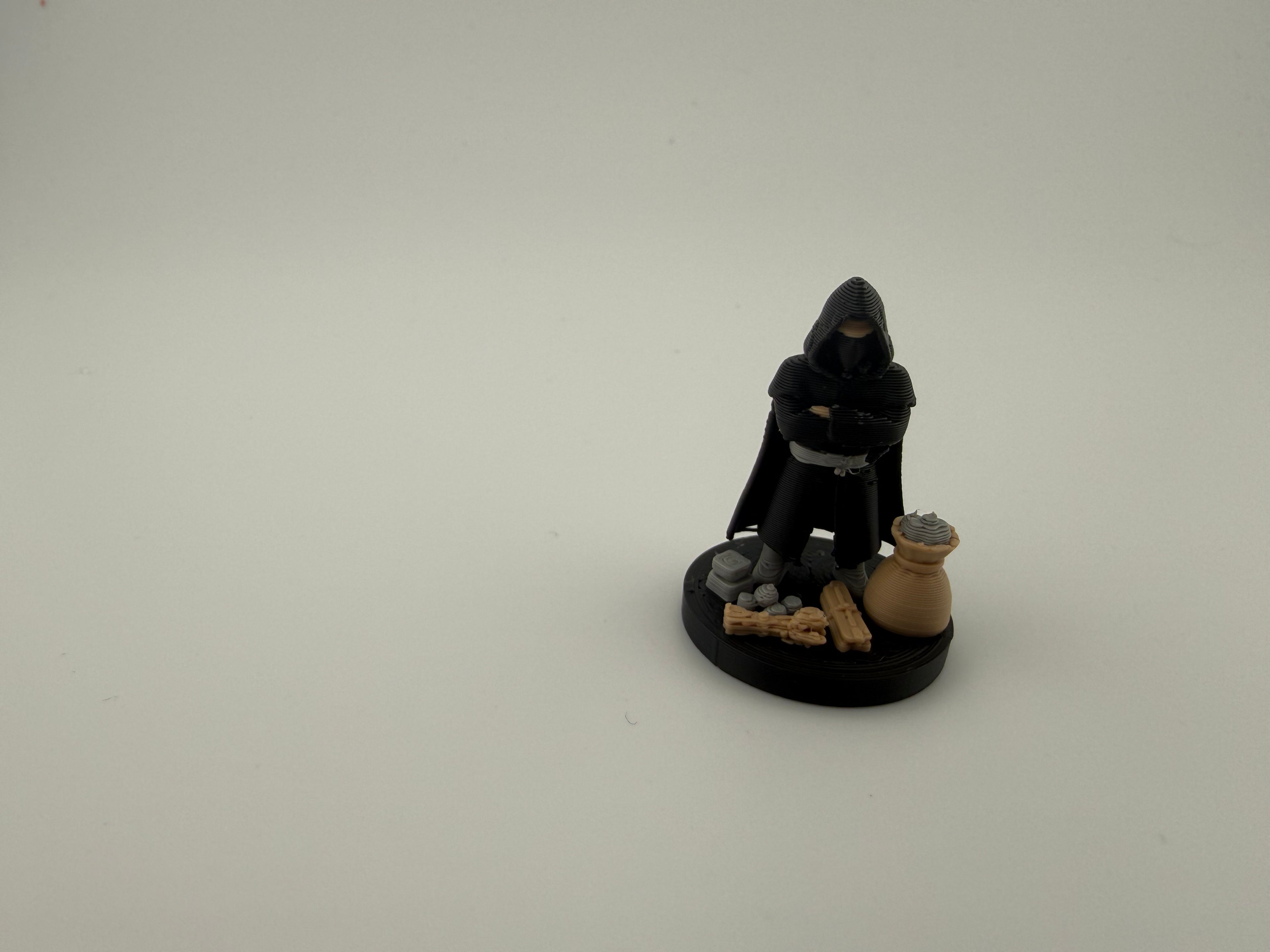 Upgraded Robber Miniature for Catan – 25mm Base | Premium Board Game Upgrade | Settlers of Catan Accessory | 3D Printed Robber Figure