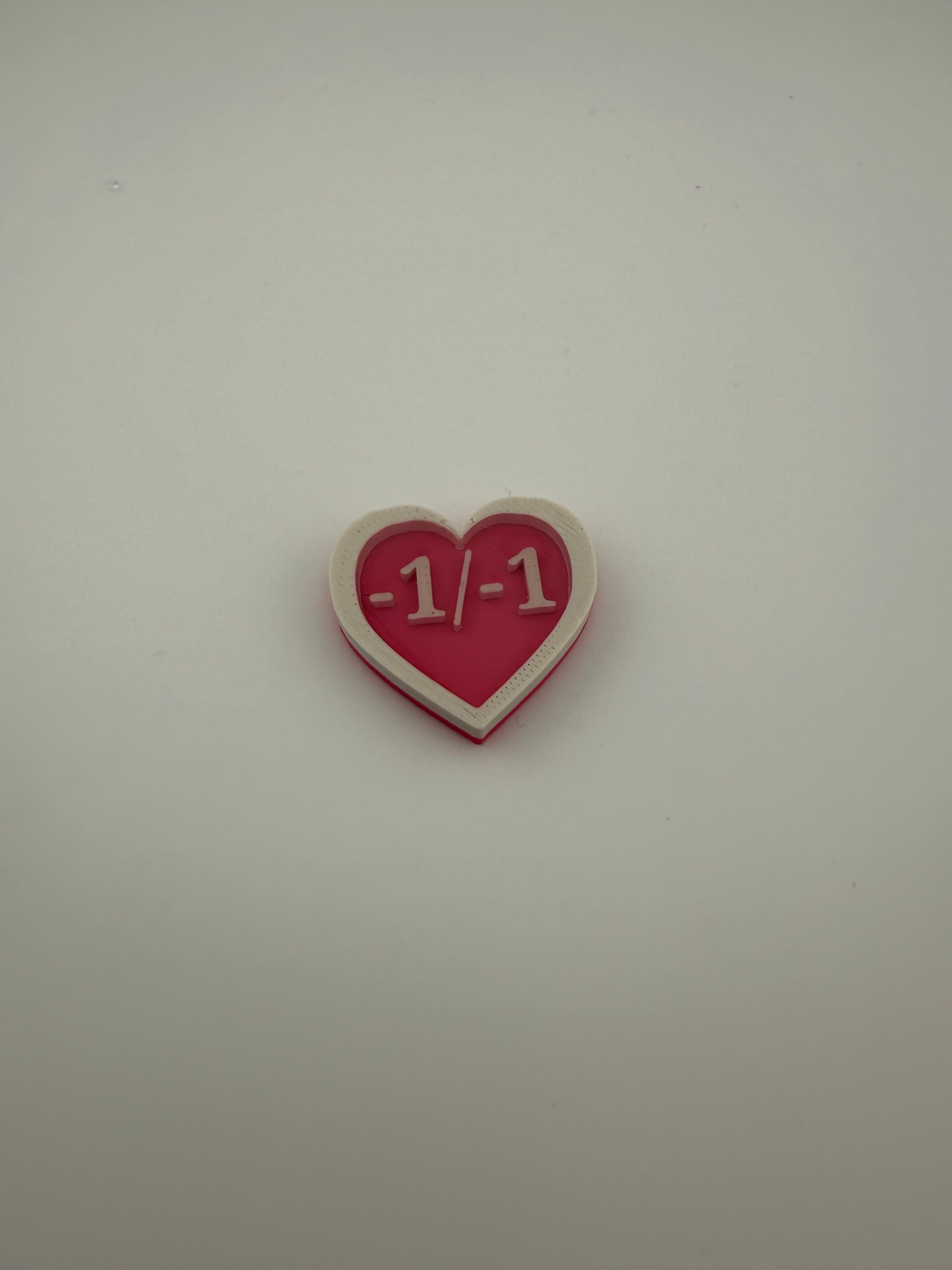 1/1 Heart Counters – MTG Token Set – Cute Life Counters – Magic the Gathering Accessories – Tabletop Gaming Tokens