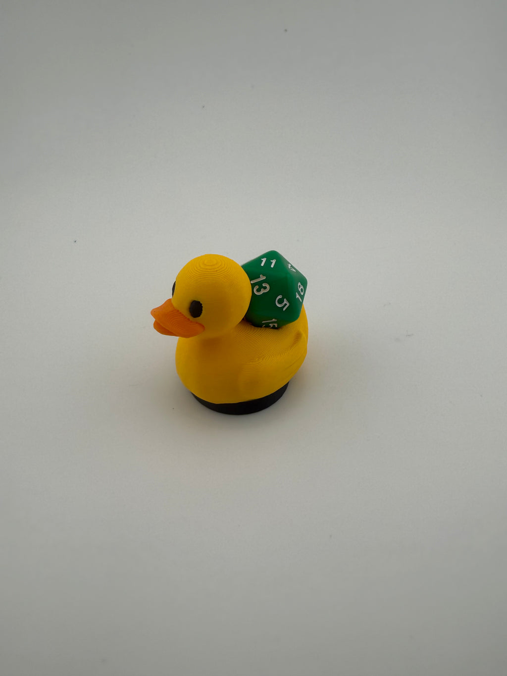 Sir Quacks-a-Lot |Cute Duck Dice Holder for D20 | 3D Printed Dice Stand | DnD Accessory | Tabletop Gaming Gift | Dice Display Companion