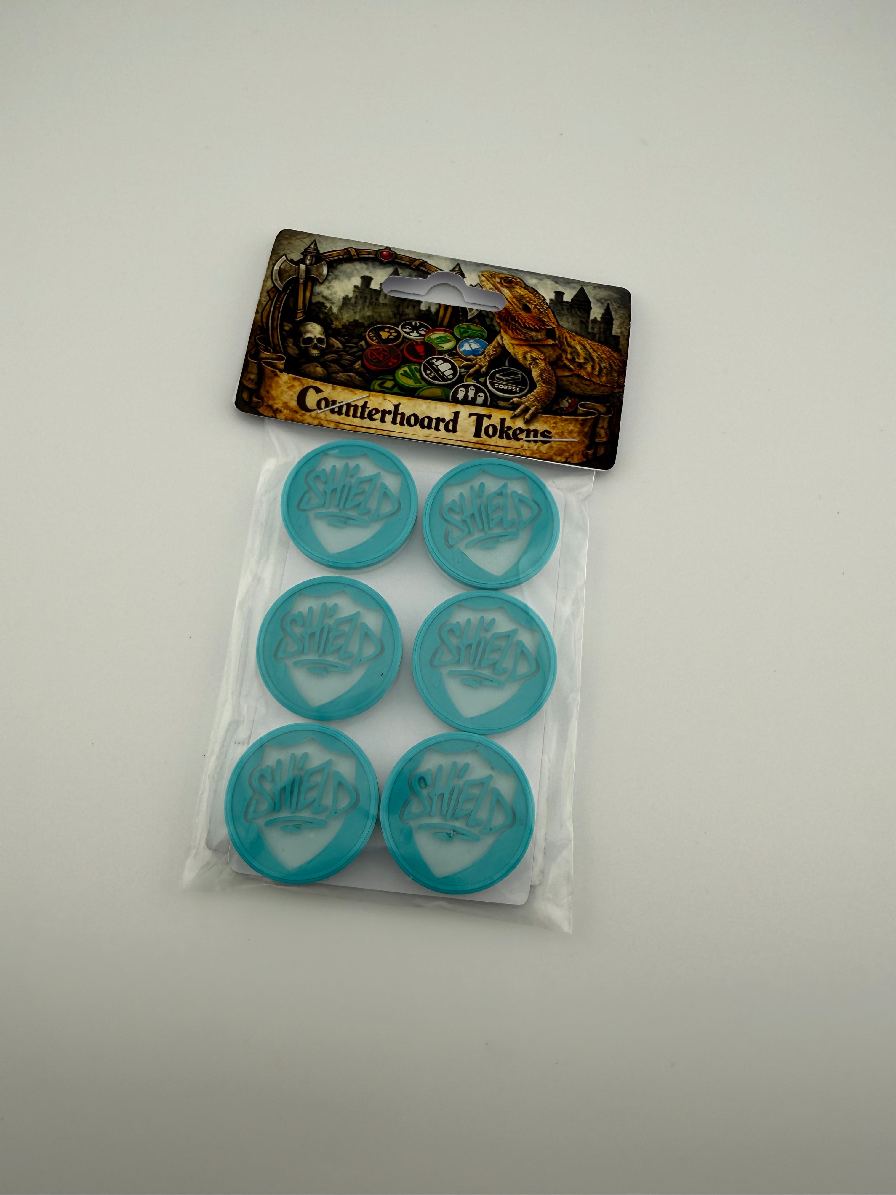 Set of 6 Shield Counters – MTG Tokens -  Exclusive Color Combo