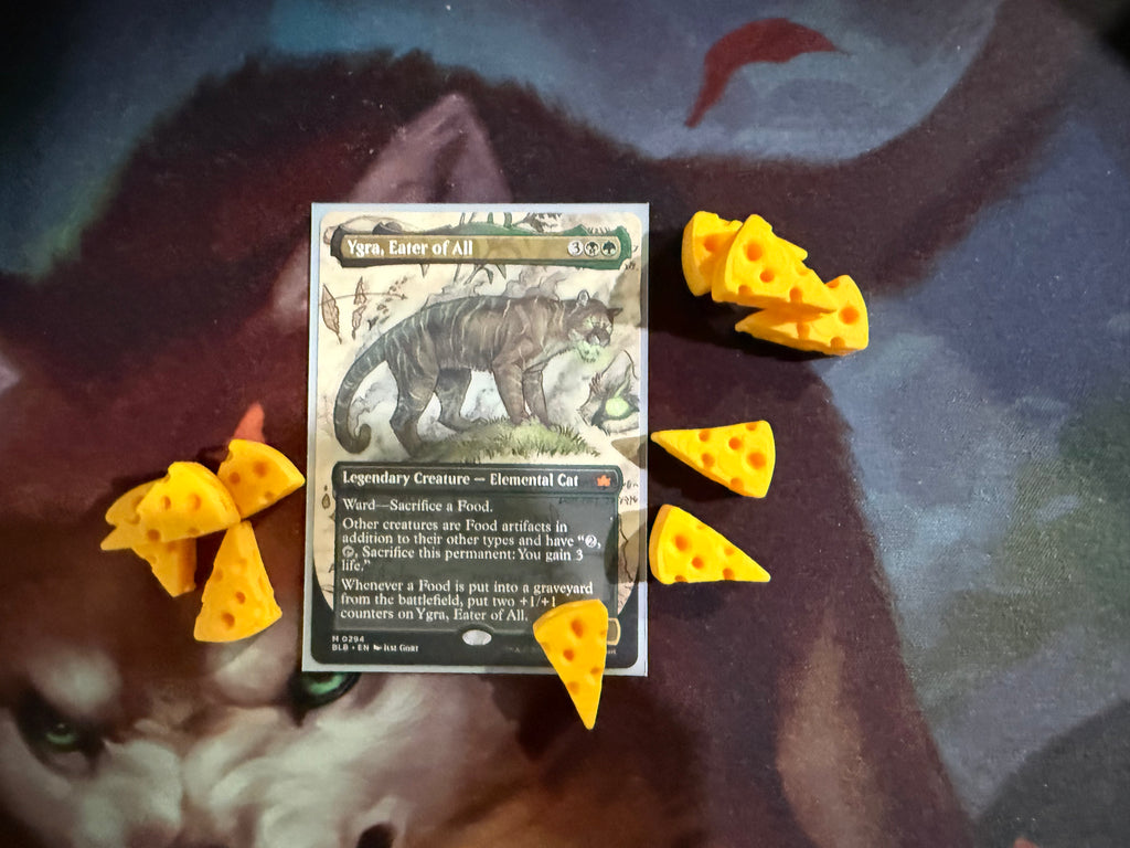 MTG Food Token Set – Set of 10 Cheese Food Tokens