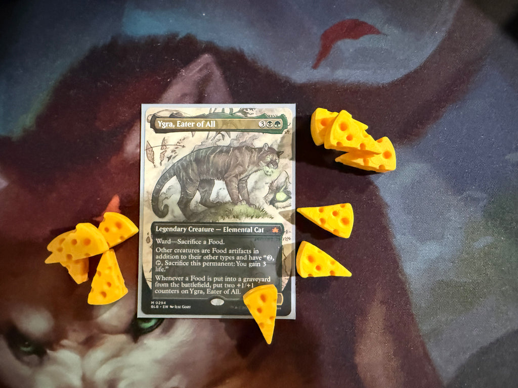 MTG Food Token Set – Set of 10 Cheese Food Tokens