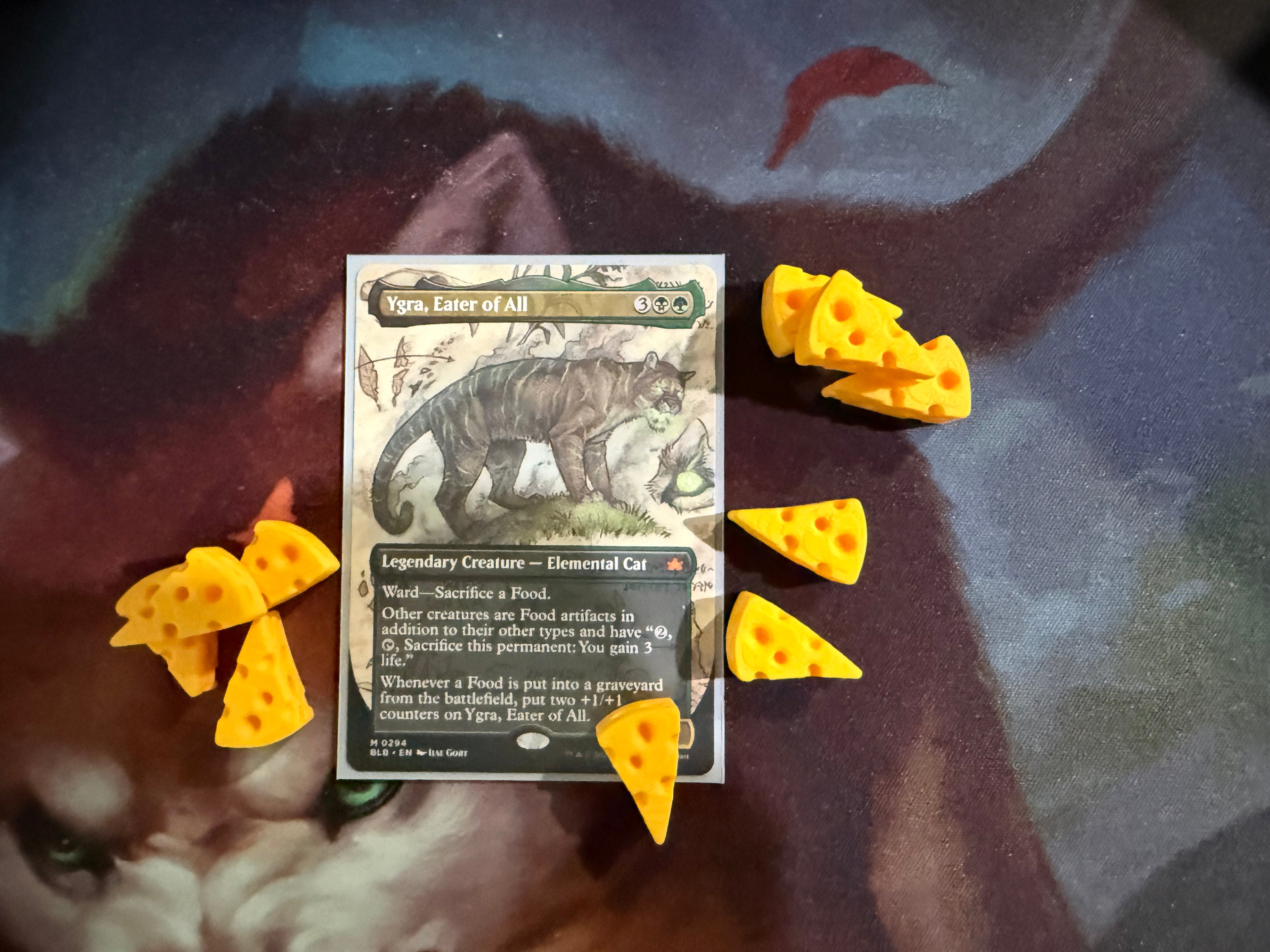MTG Food Token Set – Set of 10 Cheese Food Tokens