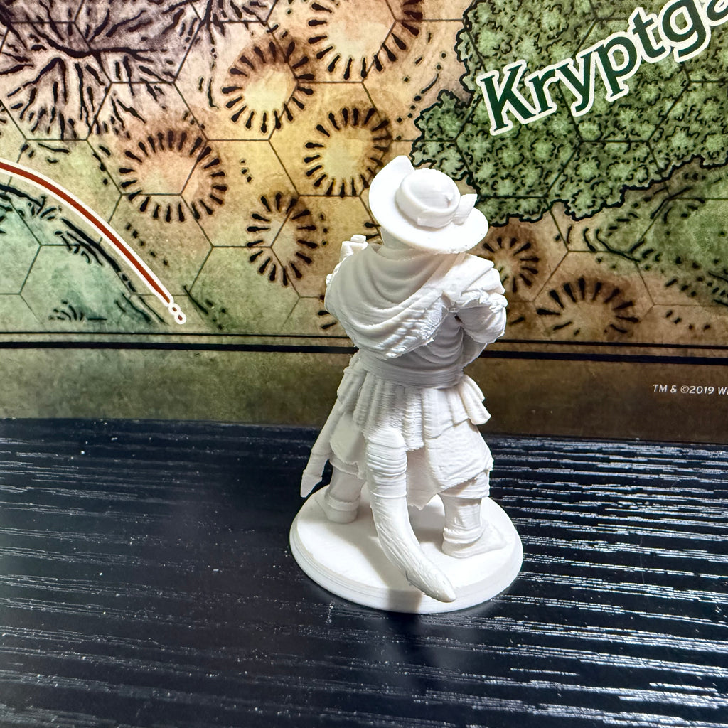 Cat Bard Miniature | 2" Fantasy Cat Musician Mini | Tabletop RPG Miniature | D&D Catfolk Bard | TTRPG Character Figure