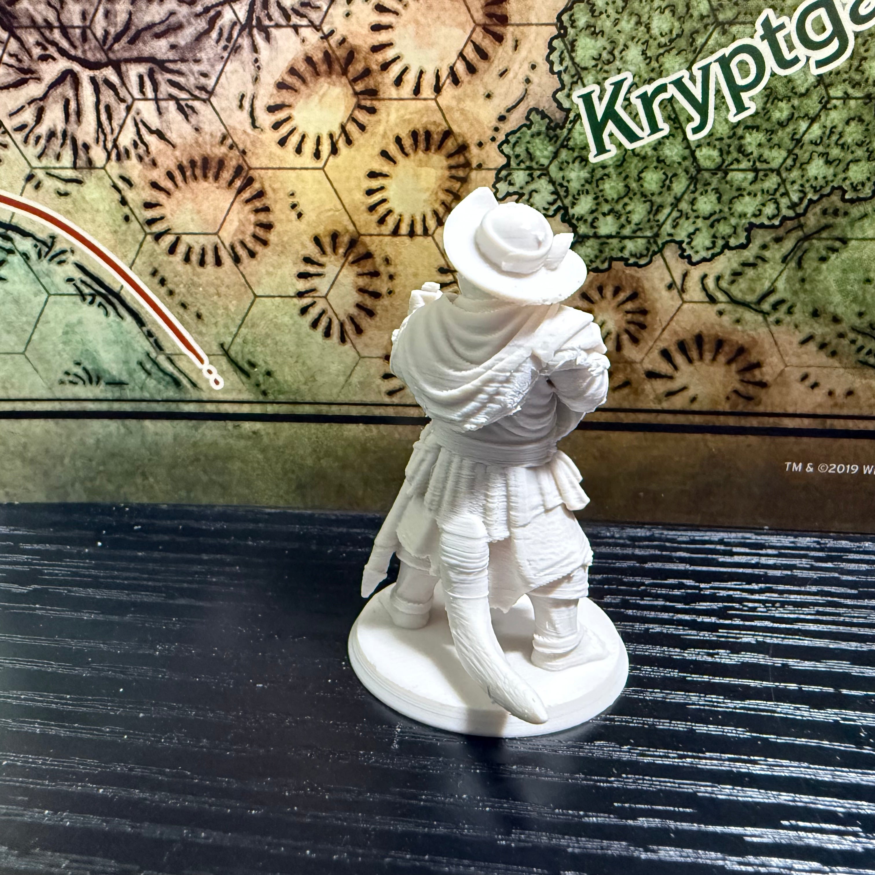 Cat Bard Miniature | 2" Fantasy Cat Musician Mini | Tabletop RPG Miniature | D&D Catfolk Bard | TTRPG Character Figure